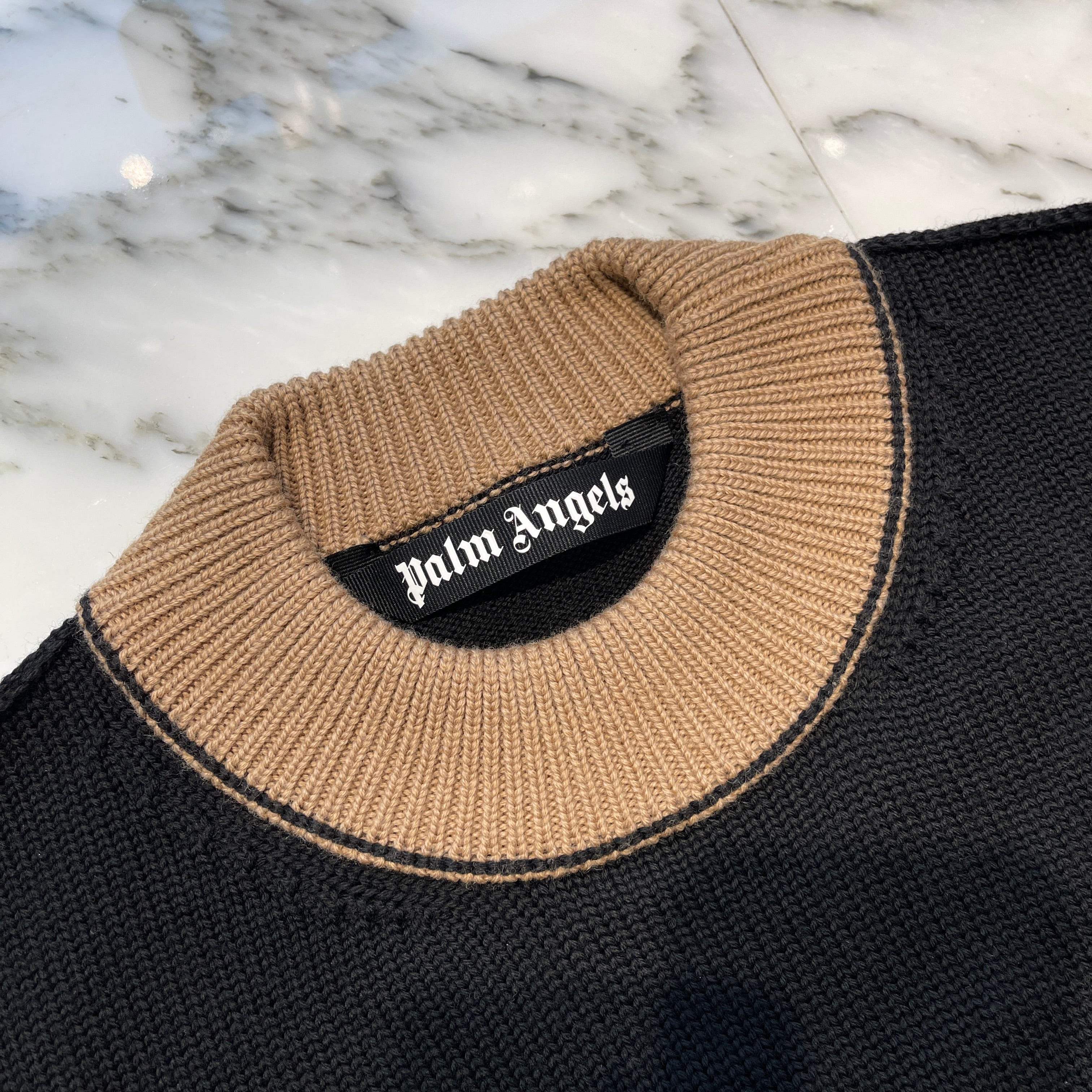 Palm Angels 2023SS "Kill The Bear" Knit Sweater PMHE007C99KNI001 Size S パームエンジェルス ”キル・ザ・ベア” ニットセーターサイズS