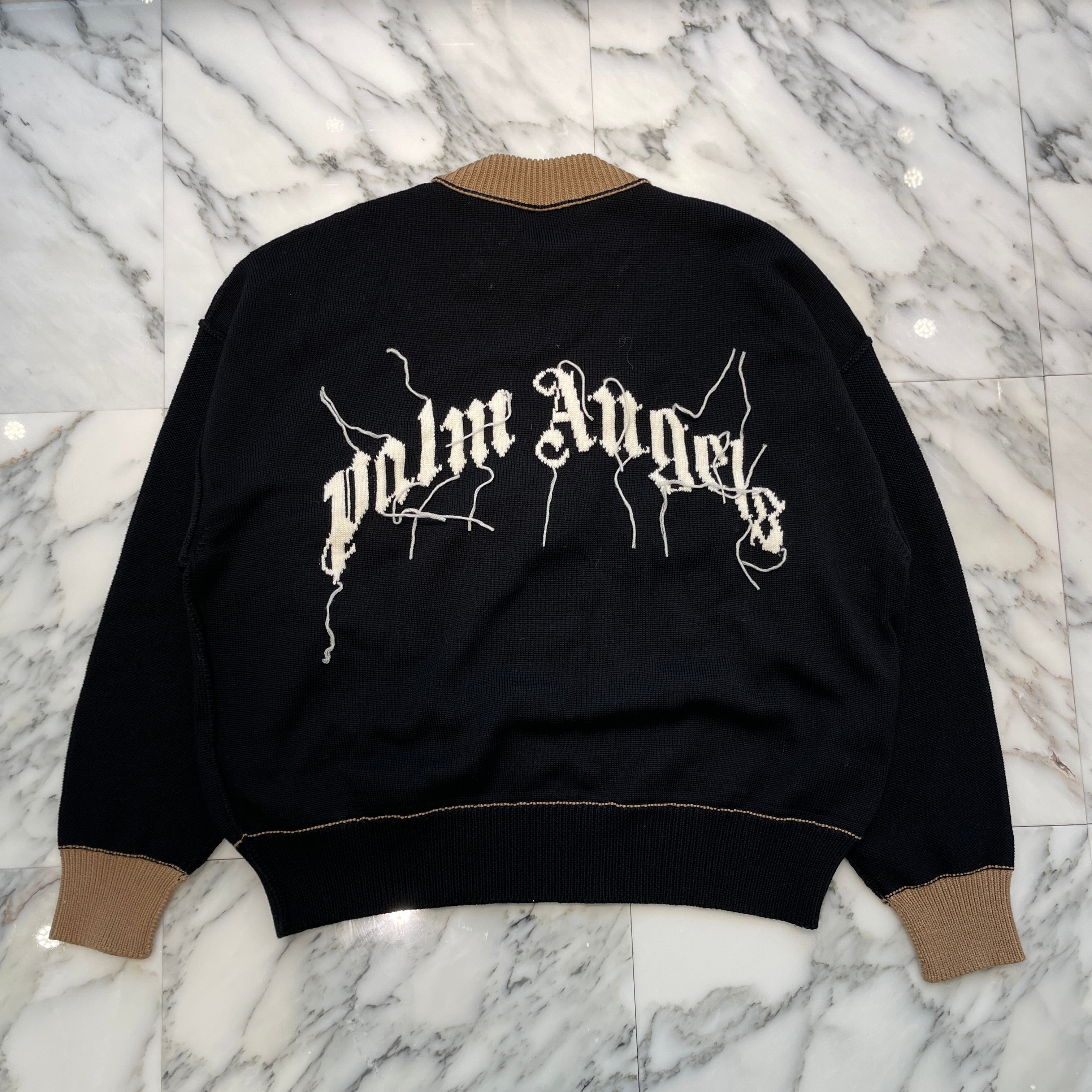 Palm Angels 2023SS "Kill The Bear" Knit Sweater PMHE007C99KNI001 Size S パームエンジェルス ”キル・ザ・ベア” ニットセーターサイズS