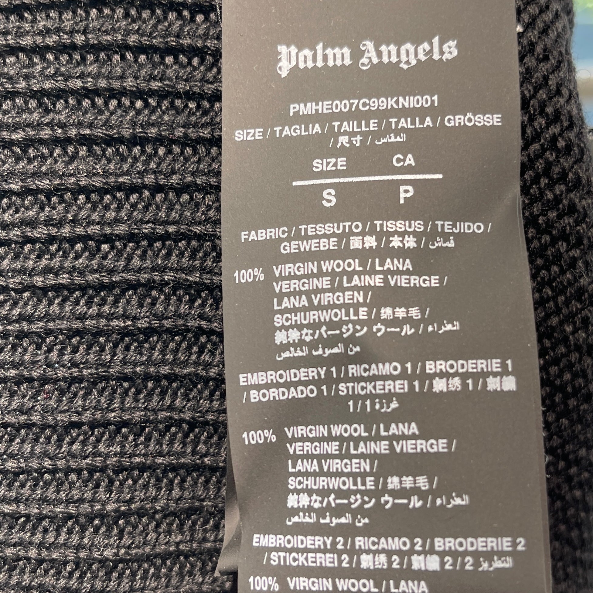 Palm Angels 2023SS "Kill The Bear" Knit Sweater PMHE007C99KNI001 Size S パームエンジェルス ”キル・ザ・ベア” ニットセーターサイズS