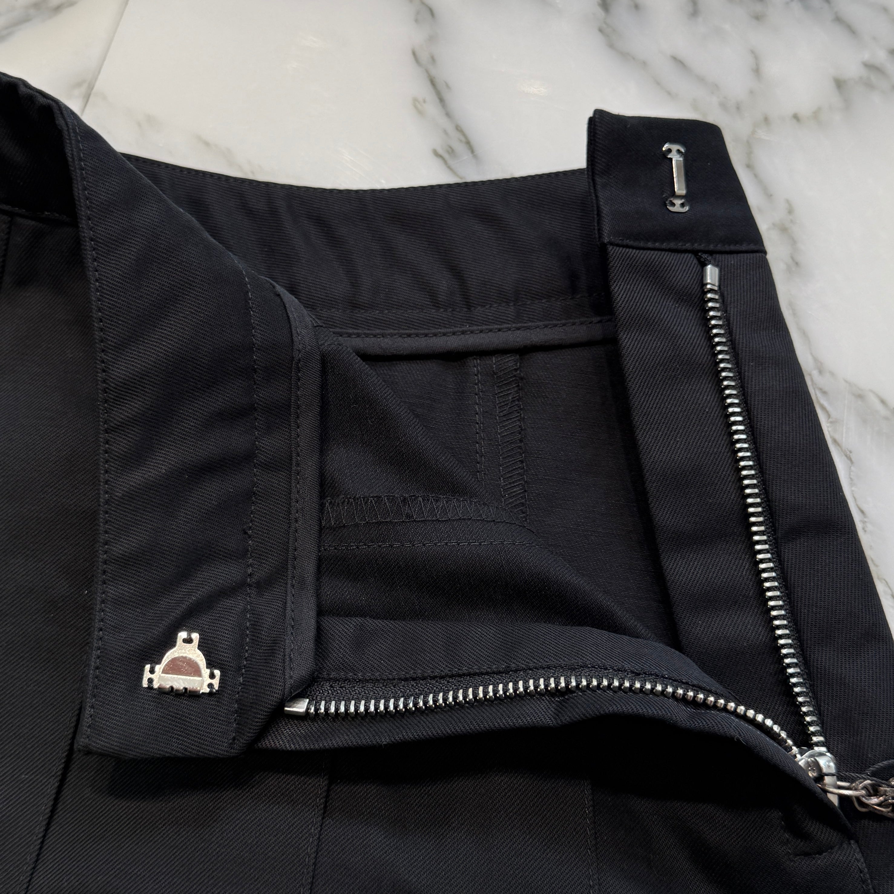 CHROME HEARTS YNOT Viny Heart Button Cotton Skirt Size 27 クロムハーツ ワイノット ヴィニーハートボタン コットンスカート サイズ27