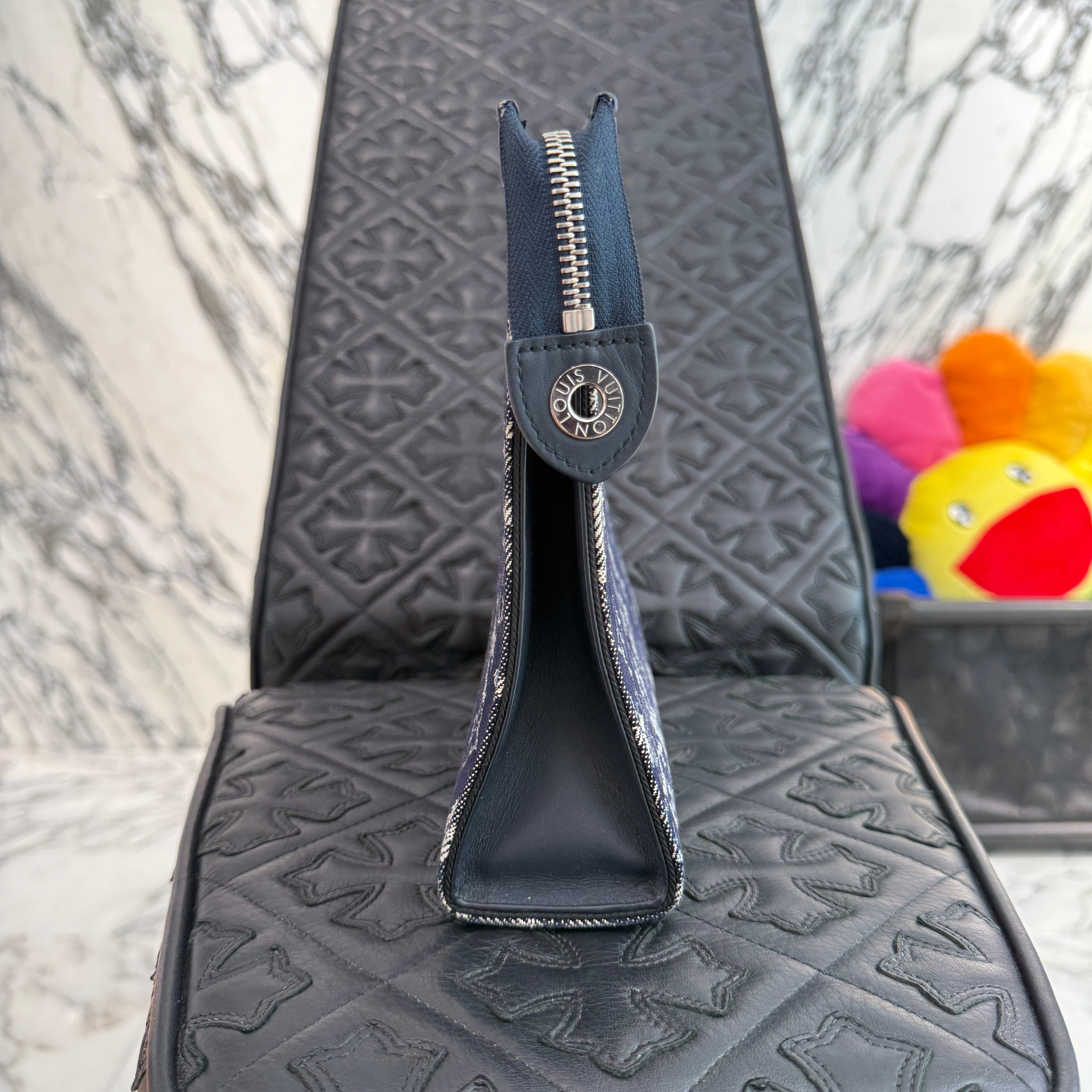 LOUIS VUITTON 2021SS Monogram Tapestry Pochette Voyage Clutch Bag MM M80034 ルイヴィトン モノグラム タペストリー ポシェット ヴォヤージュ クラッチバッグ MM