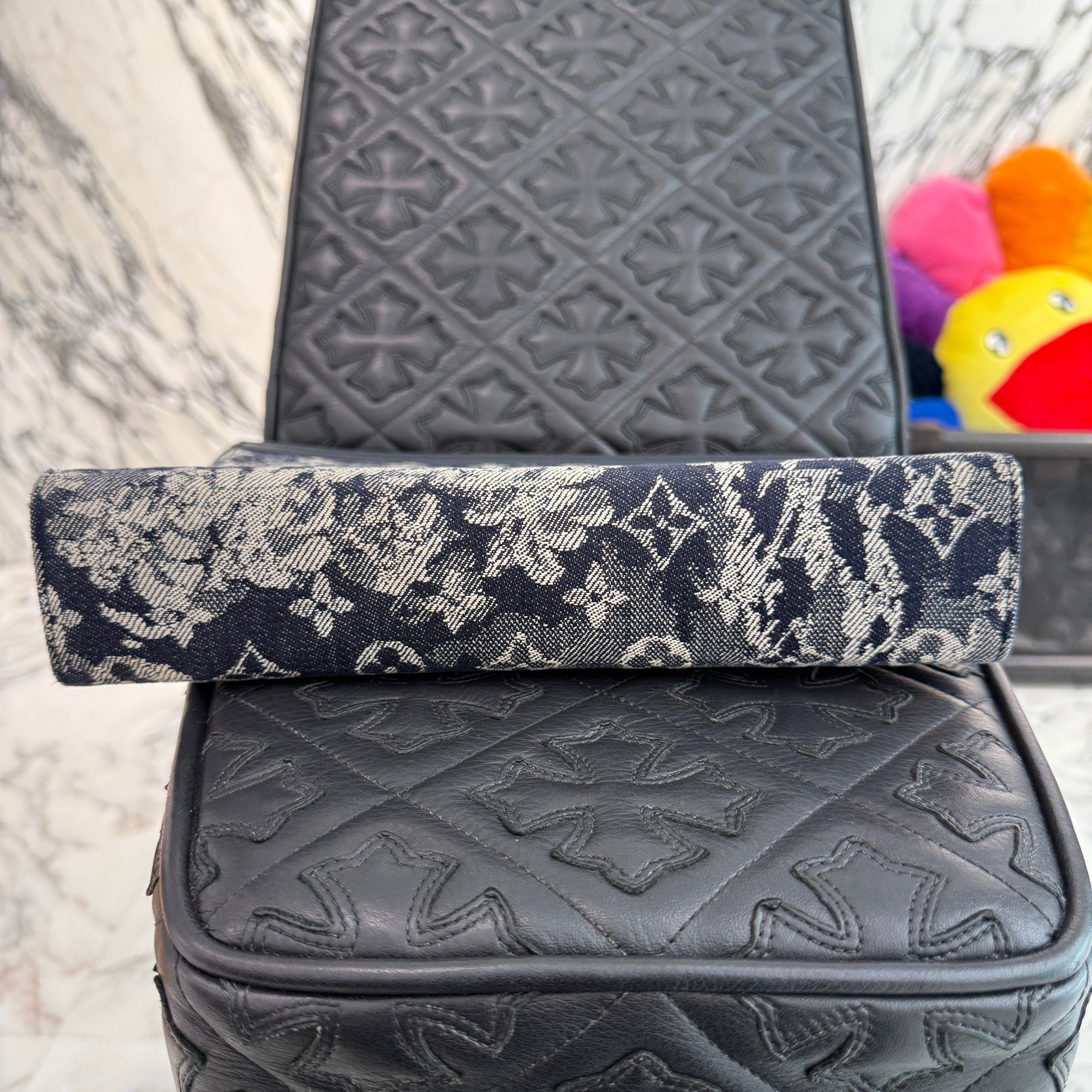 LOUIS VUITTON 2021SS Monogram Tapestry Pochette Voyage Clutch Bag MM M80034 ルイヴィトン モノグラム タペストリー ポシェット ヴォヤージュ クラッチバッグ MM