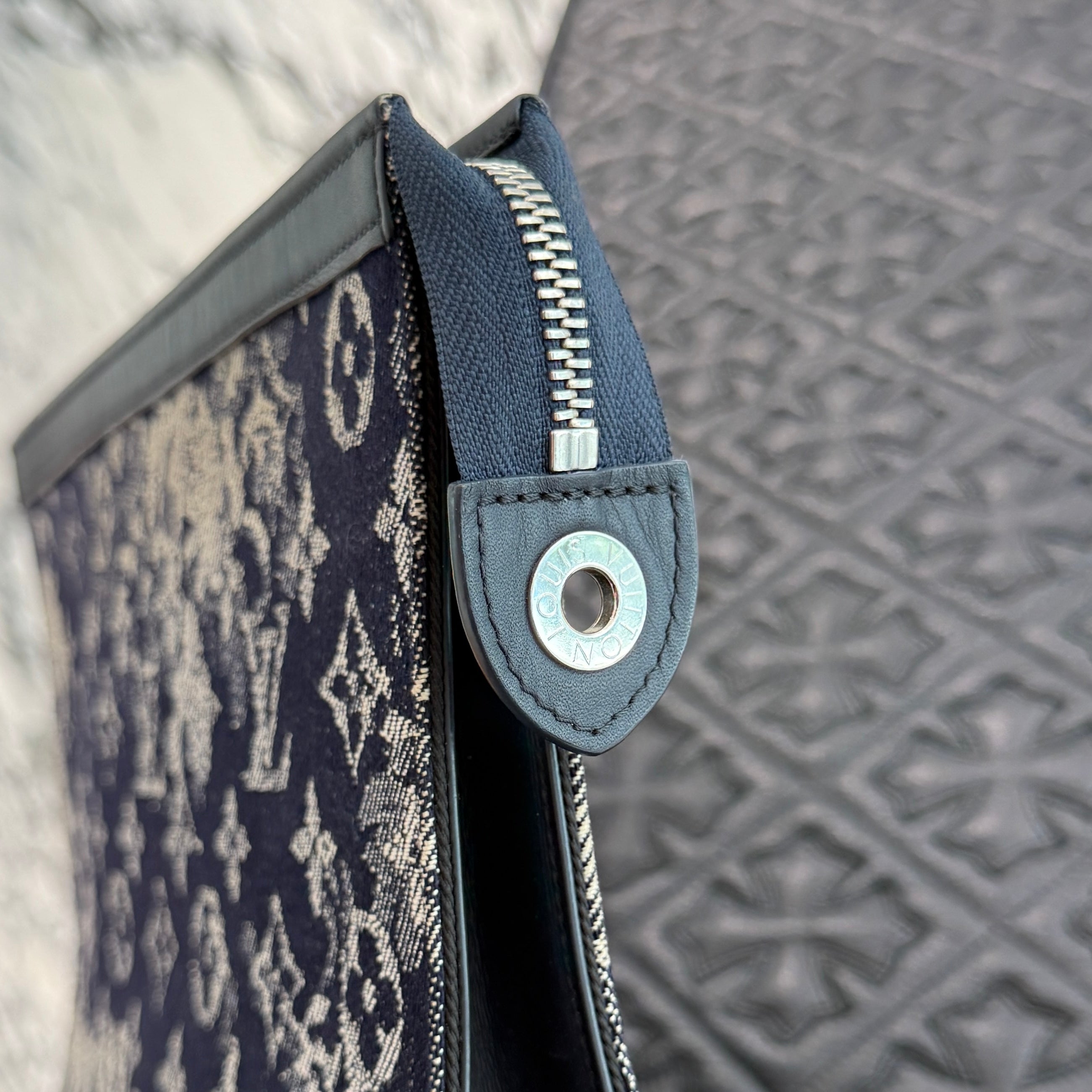 LOUIS VUITTON 2021SS Monogram Tapestry Pochette Voyage Clutch Bag MM M80034 ルイヴィトン モノグラム タペストリー ポシェット ヴォヤージュ クラッチバッグ MM