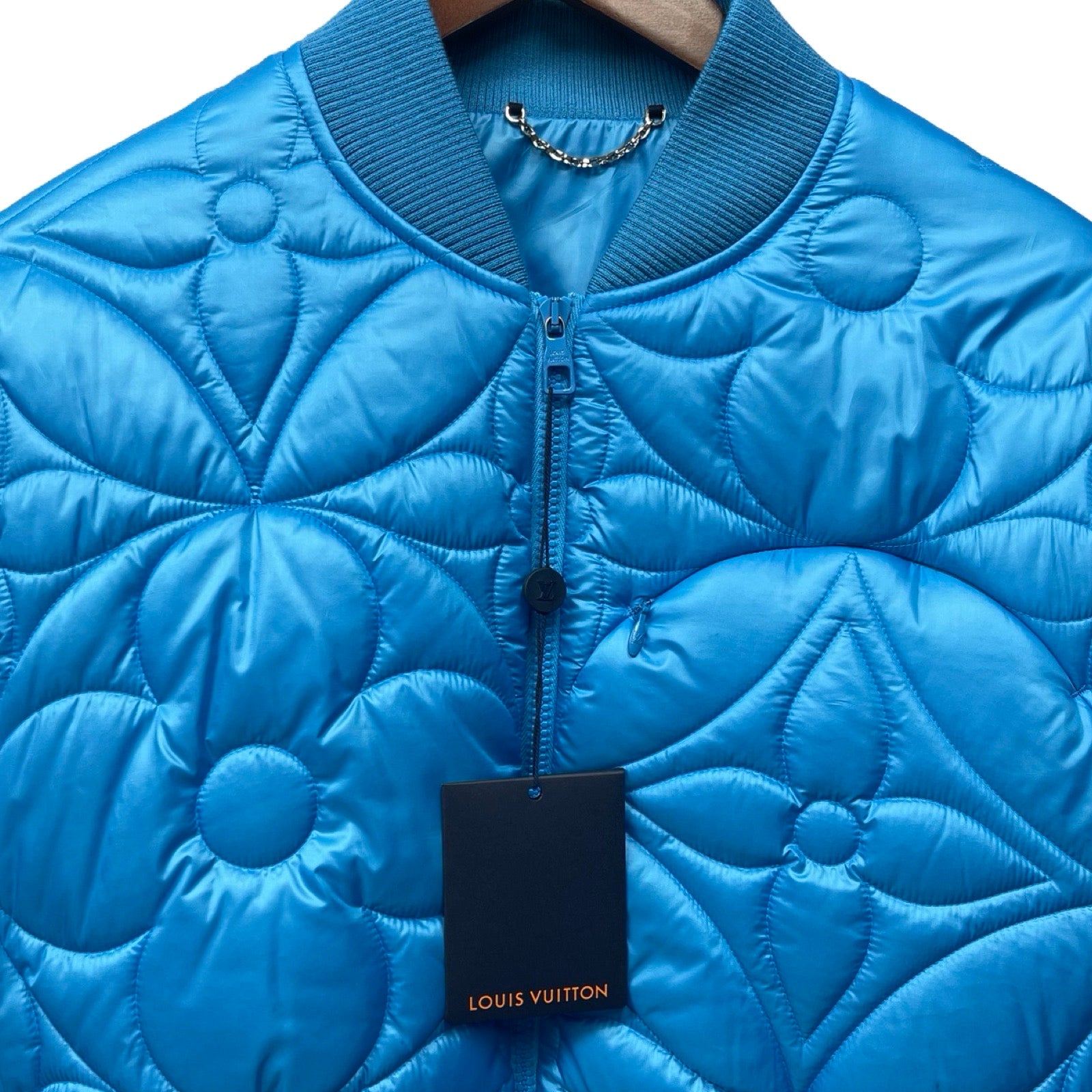 LOUIS VUITTON 2021AW Monogram Flower Quilting Blouson 1A9FOC Size 48