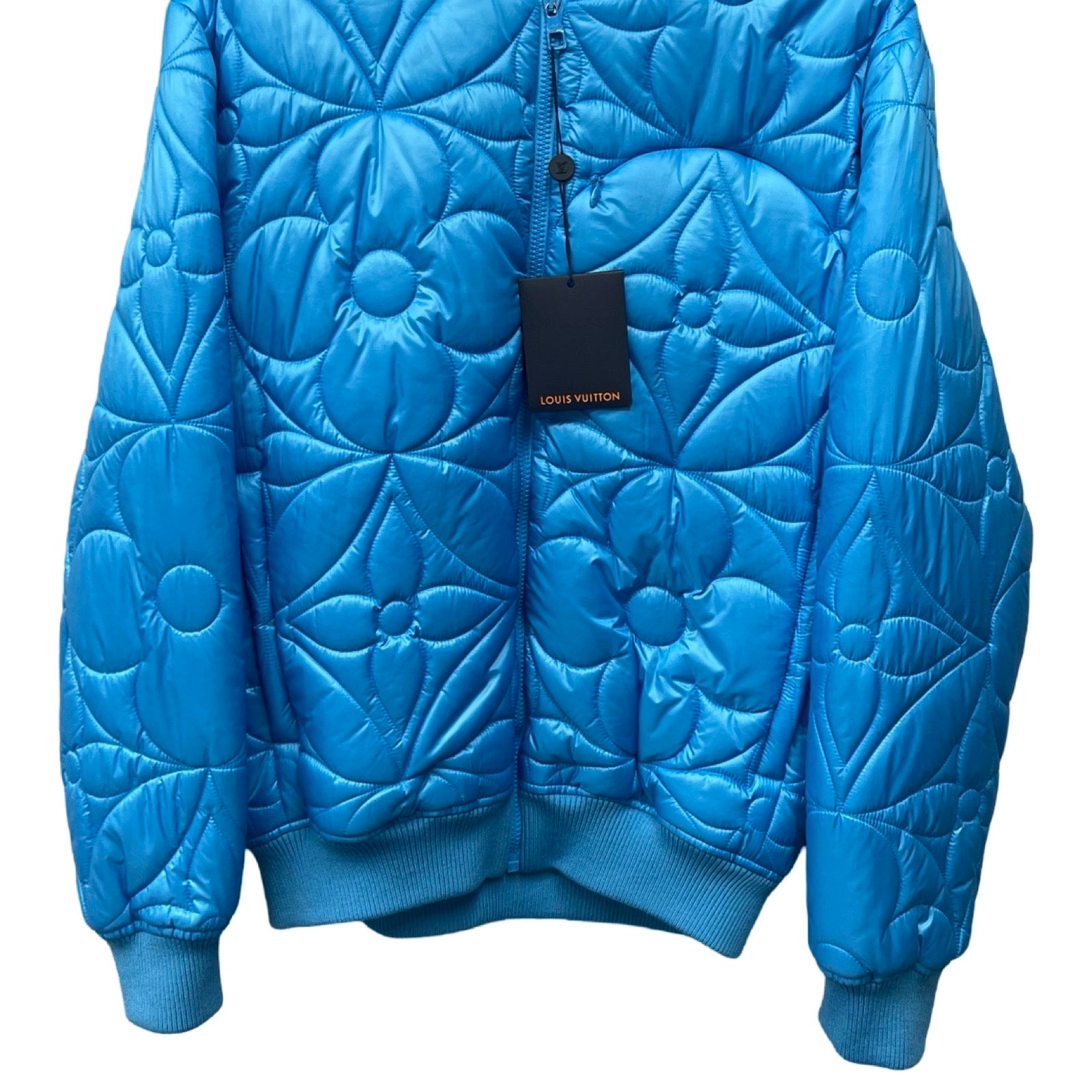 LOUIS VUITTON 2021AW Monogram Flower Quilting Blouson 1A9FOC Size 48