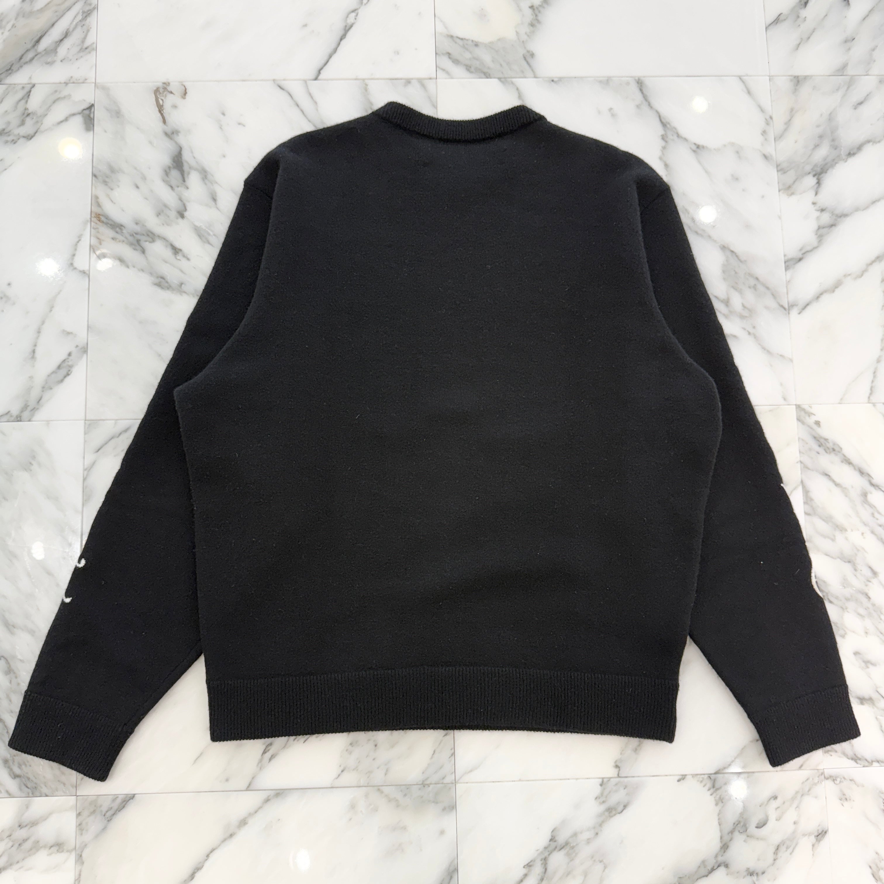 CHROME HEARTS Y NOT Cashmere Logo Embroidery Knit Sweater Size L クロムハーツ ワイノット カシミヤ ロゴ刺繍 ニットセーター サイズL