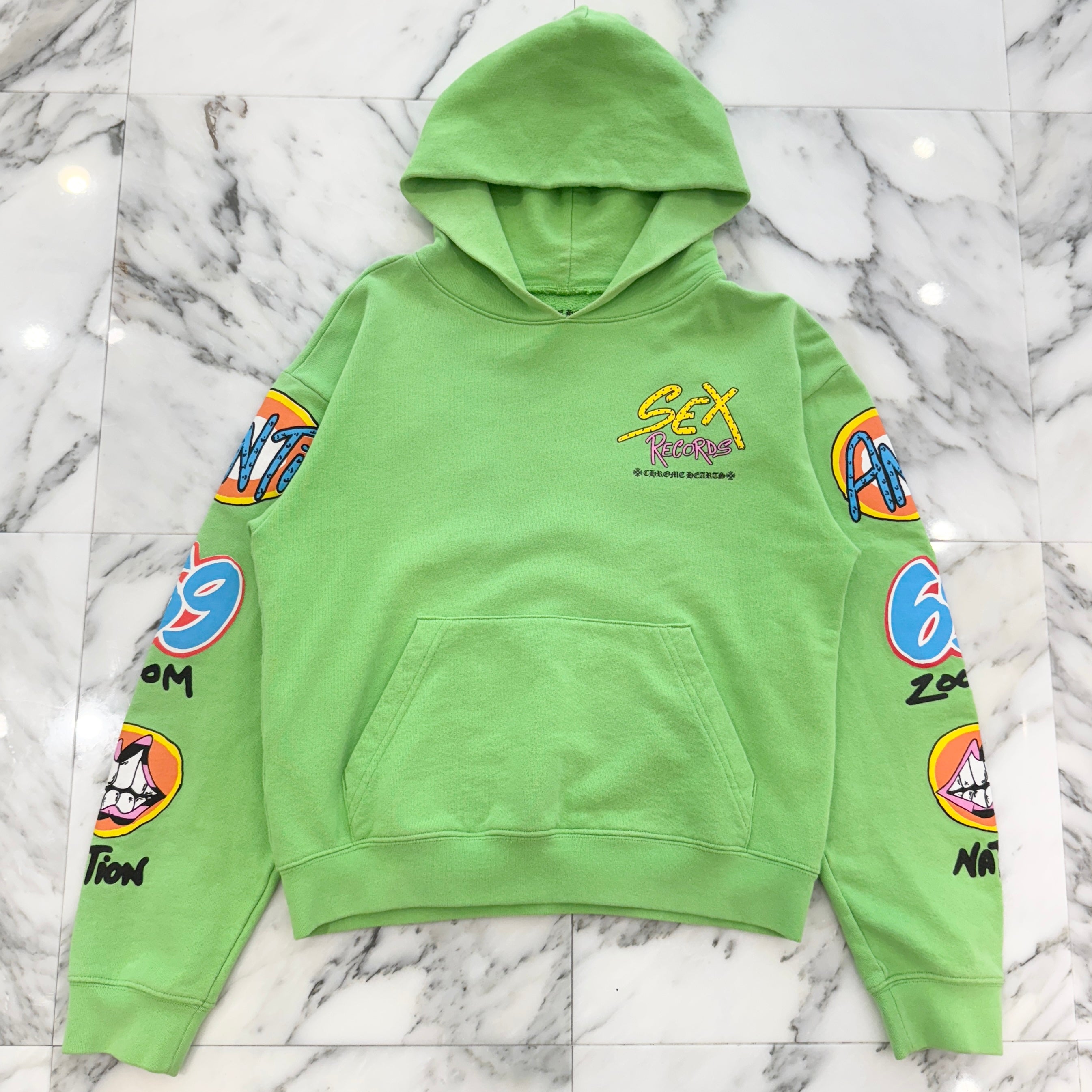 CHROME HEARTS × MATTY BOY 2021AW PPO SEXRCD Pullover Hoodie Size XL クロムハーツ × マッティボーイ セックスレコード プルオーバーフーディ サイズXL