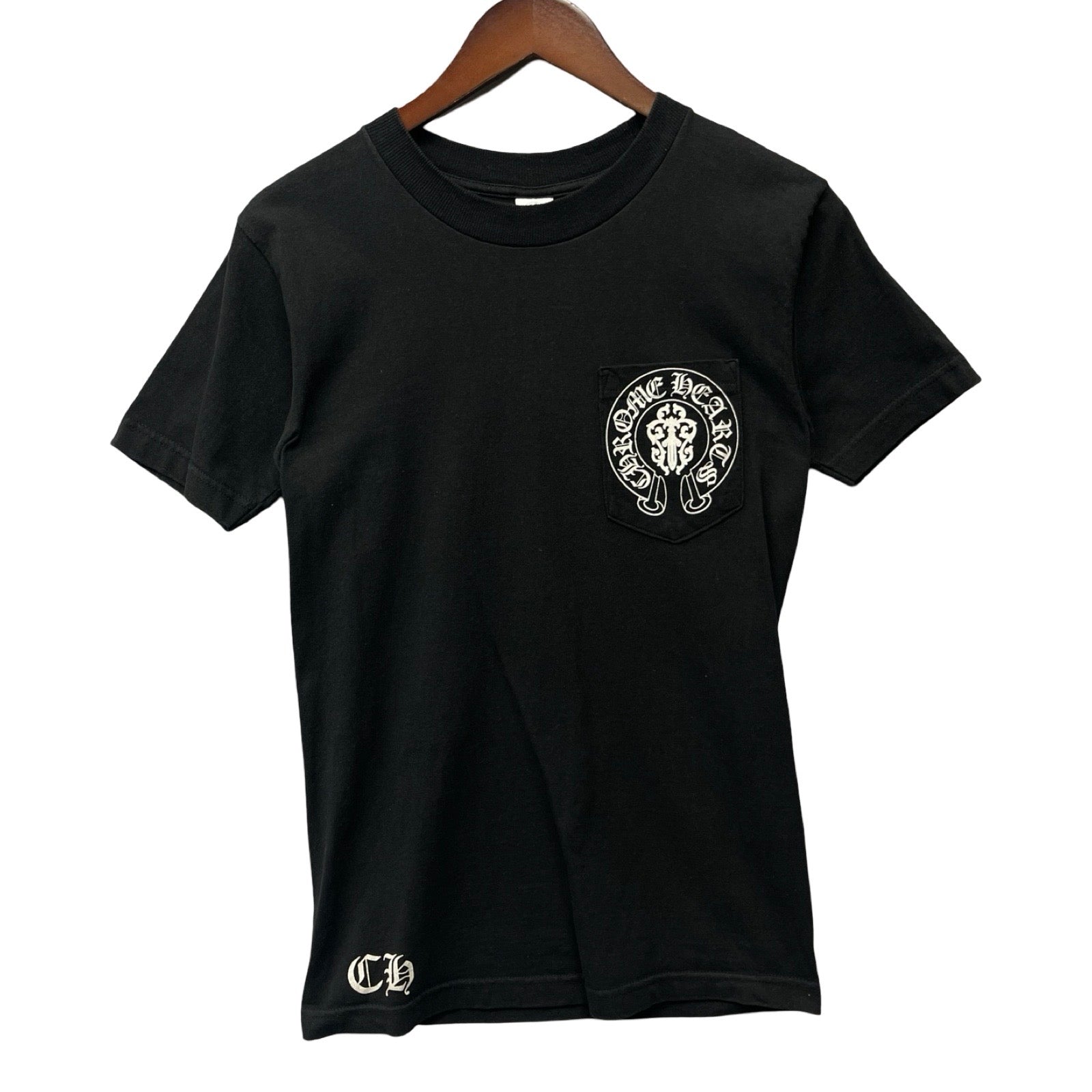 CHROME HEARTS American Flag Scroll Logo Tee Size S