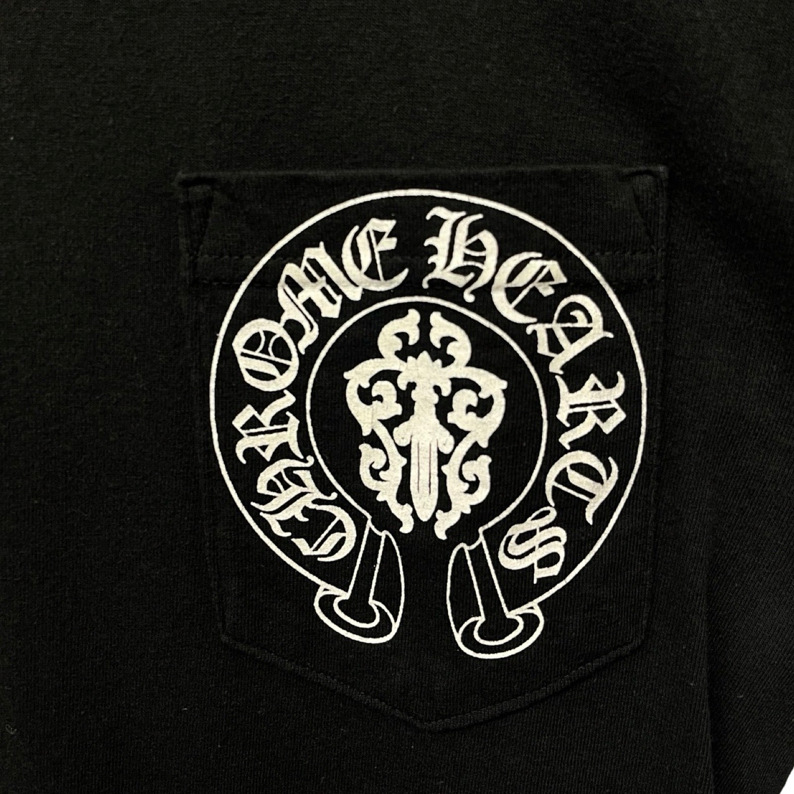 CHROME HEARTS American Flag Scroll Logo Tee Size S