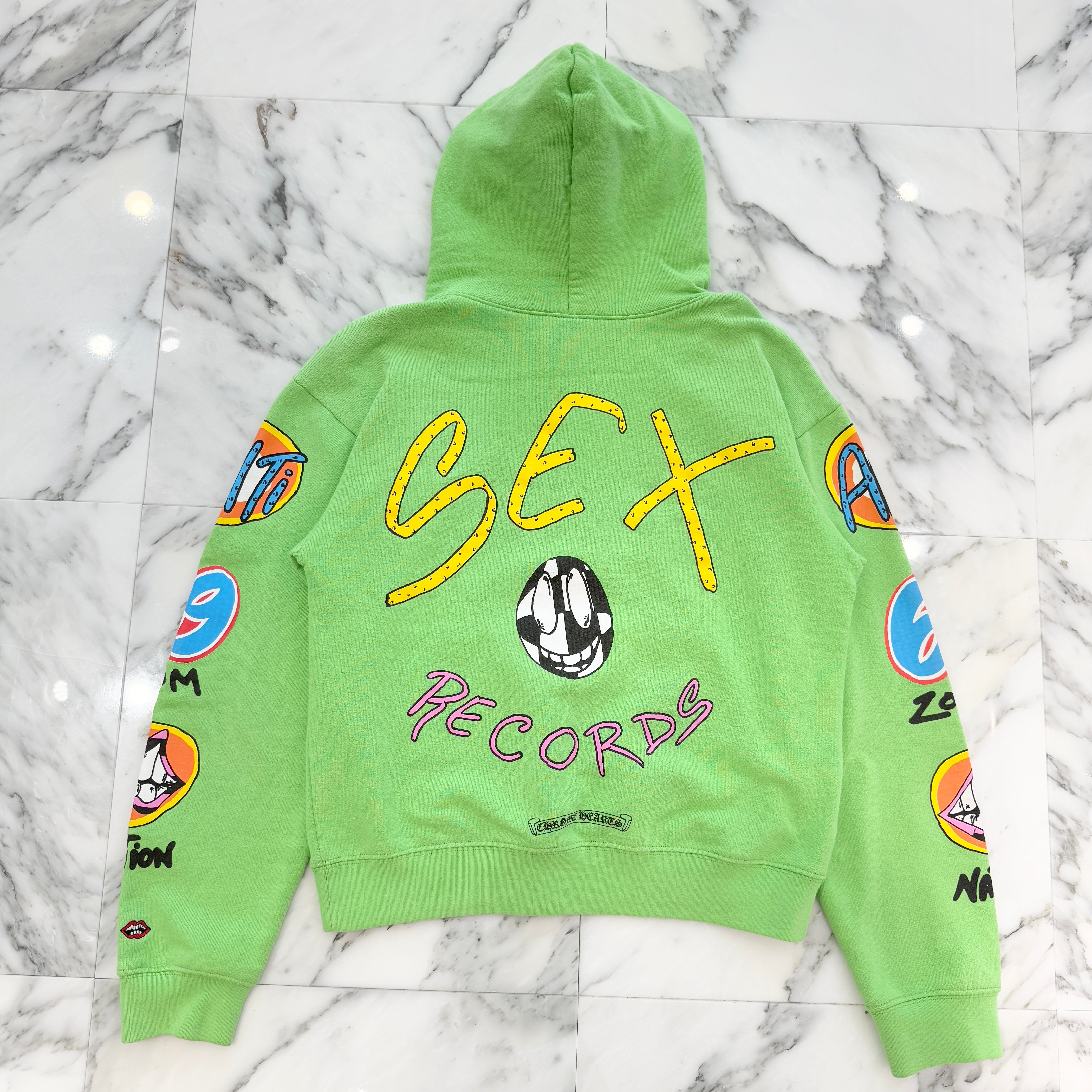 CHROME HEARTS × MATTY BOY 2021AW PPO SEXRCD Pullover Hoodie Size XL クロムハーツ × マッティボーイ セックスレコード プルオーバーフーディ サイズXL