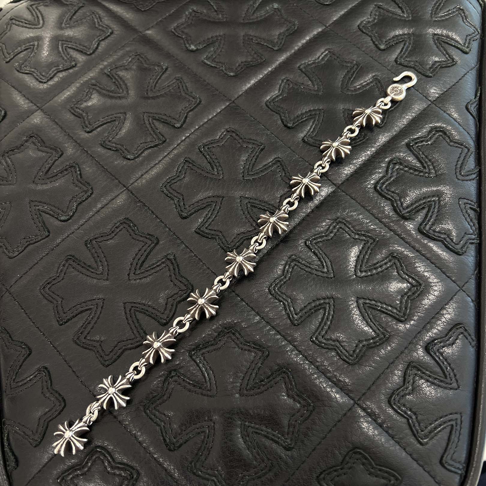 CHROME HEARTS Cut Out CH Plus Bracelet 9 Link クロムハーツ カットアウト CHプラスブレスレット 9リンク