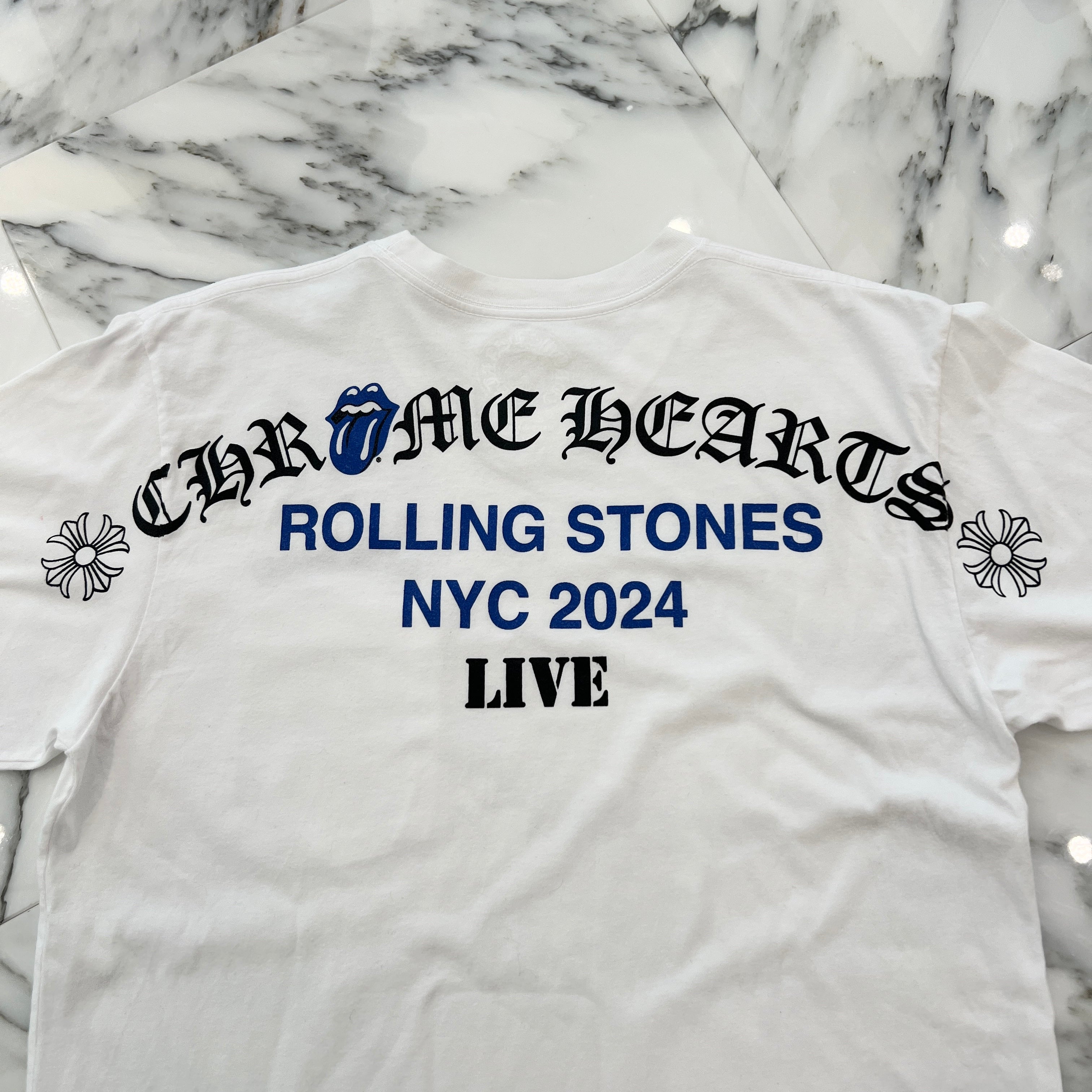 CHROME HEARTS × The Rolling Stones New York Limited Short Sleeve Tee Size M クロムハーツ × ローリングストーンズ ニューヨーク限定 ショートスリーブTシャツ サイズM