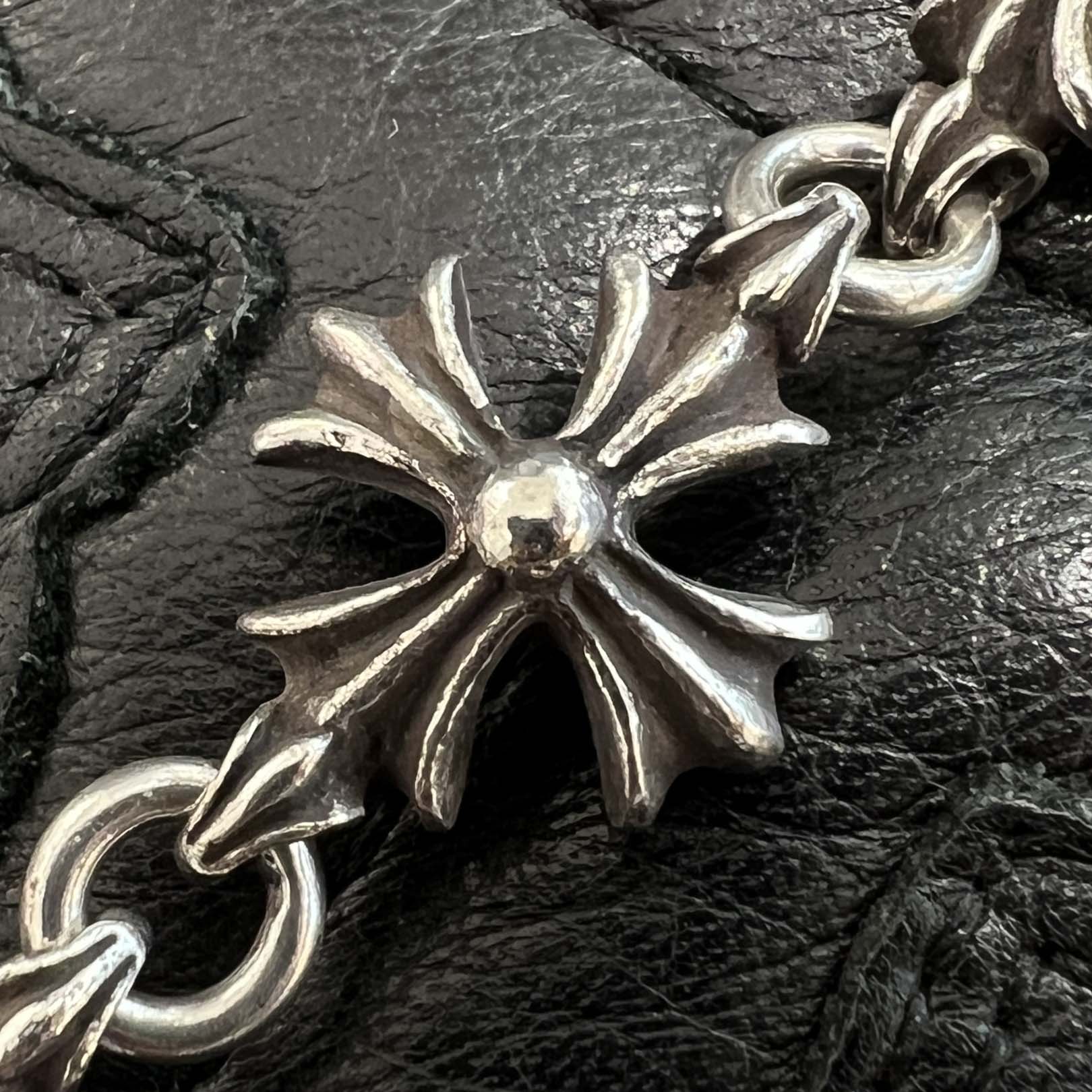 CHROME HEARTS クロムハーツ カットアウトプラス 取っ手 SV925 CHROME HEARTS Cut Out CH Plus Bracelet 9 Link クロムハーツ カット