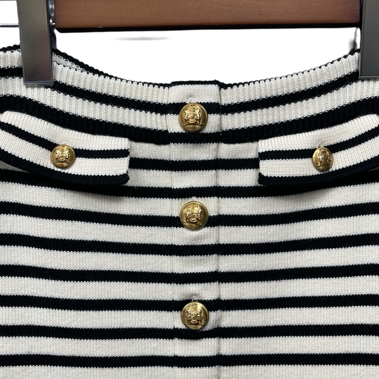 CELINE 2023SS Mariniere Striped Bustier Dress 2AI48212L.01CB Size M