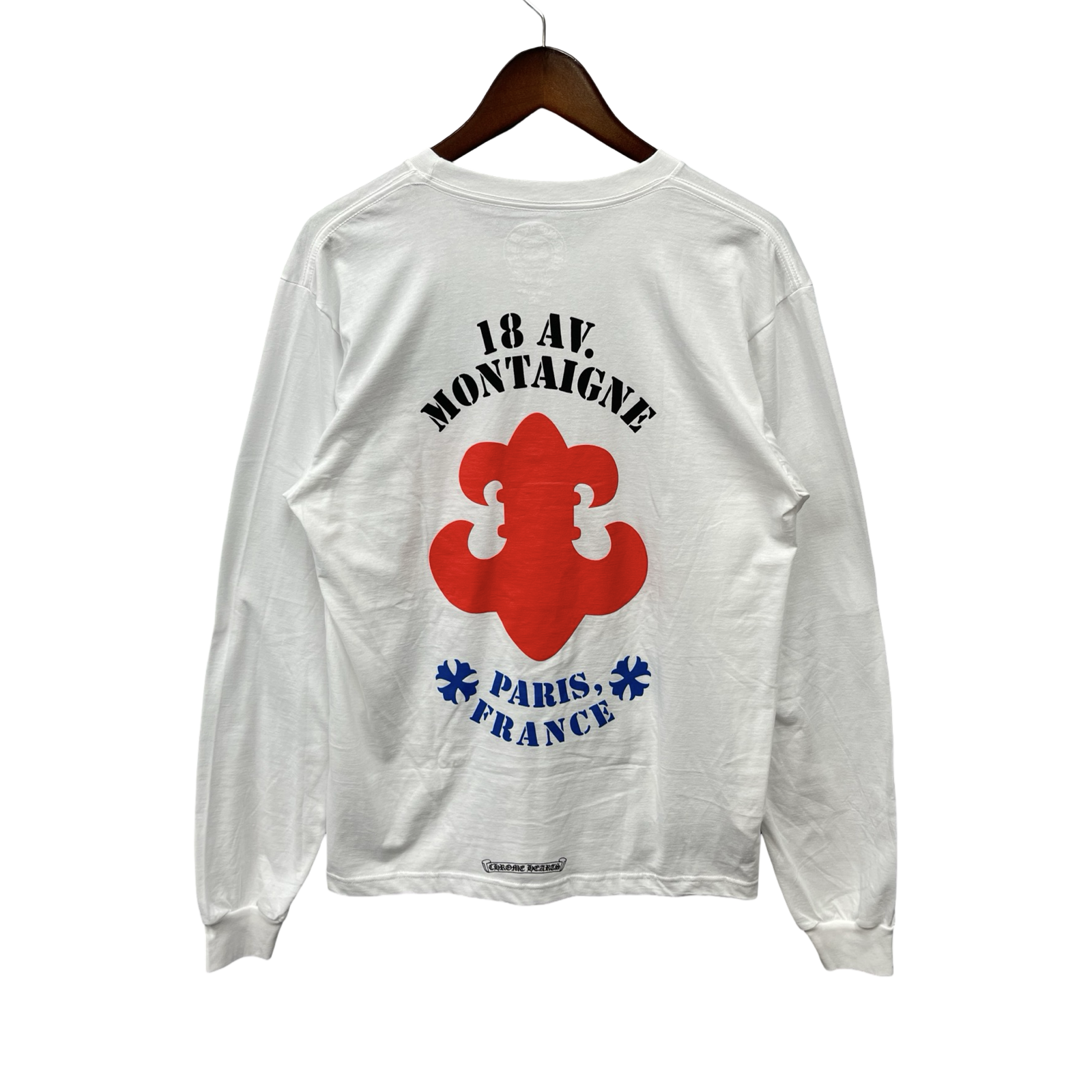 CHROME HEARTS Paris 18 AV. Montaigne Long Sleeve Tee Size L