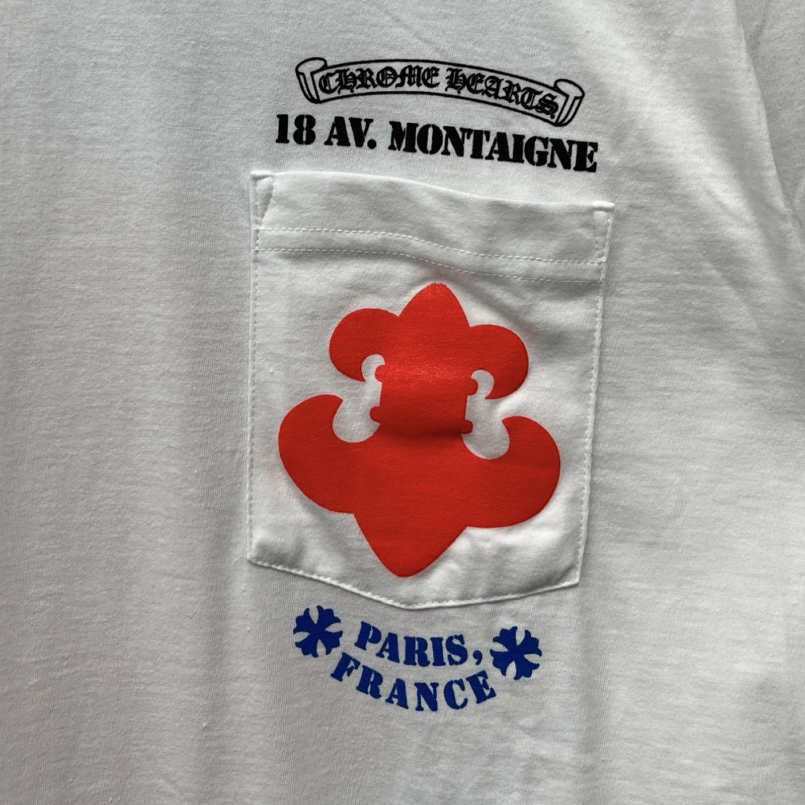 CHROME HEARTS Paris 18 AV. Montaigne Long Sleeve Tee Size L