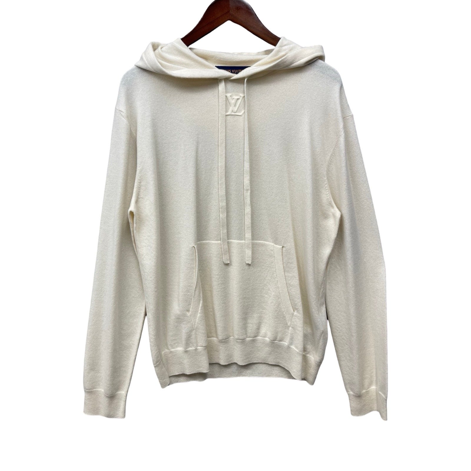 LOUIS VUITTON 2022SS LVSE LV Embossed Cashmere Hoodie 1A9FQB Size L