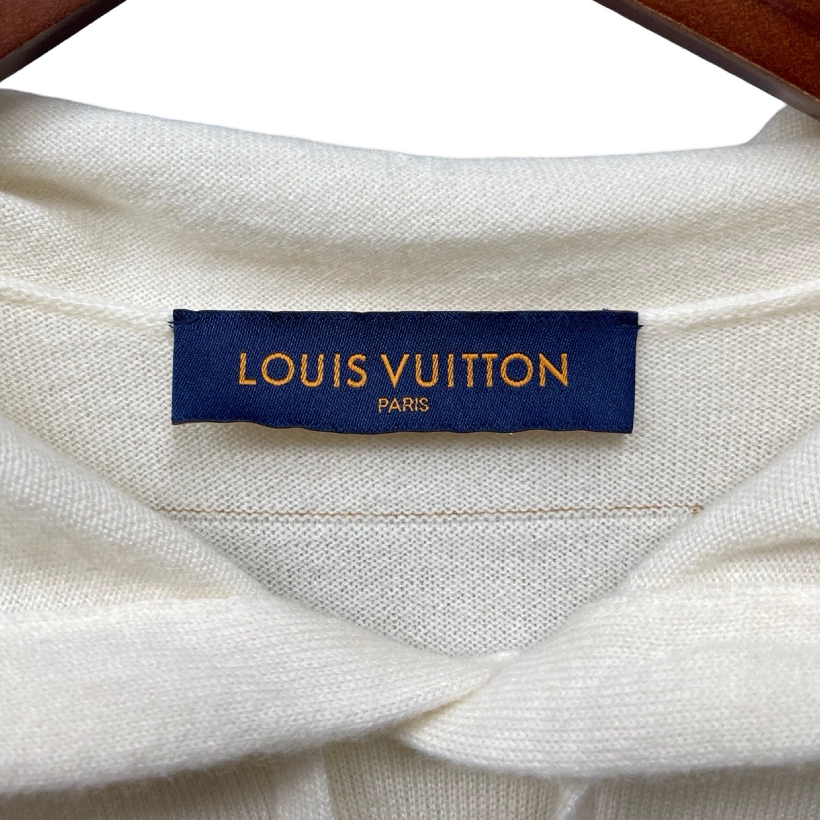 LOUIS VUITTON 2022SS LVSE LV Embossed Cashmere Hoodie 1A9FQB Size L