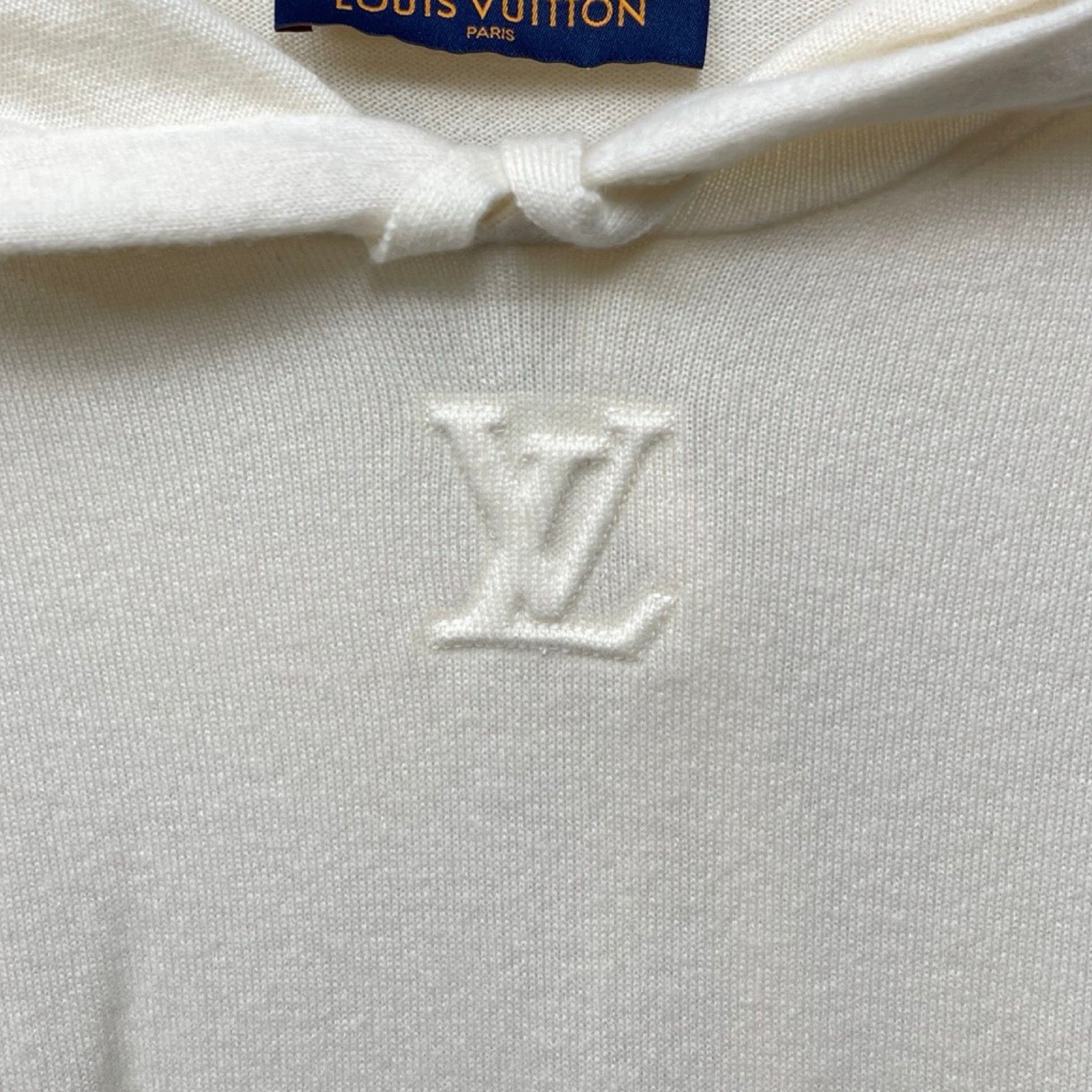 LOUIS VUITTON 2022SS LVSE LV Embossed Cashmere Hoodie 1A9FQB Size L