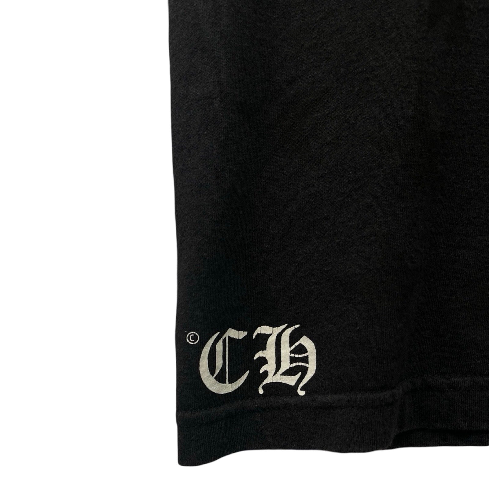 CHROME HEARTS Scroll Label Horseshoe Star Print Tee Size S