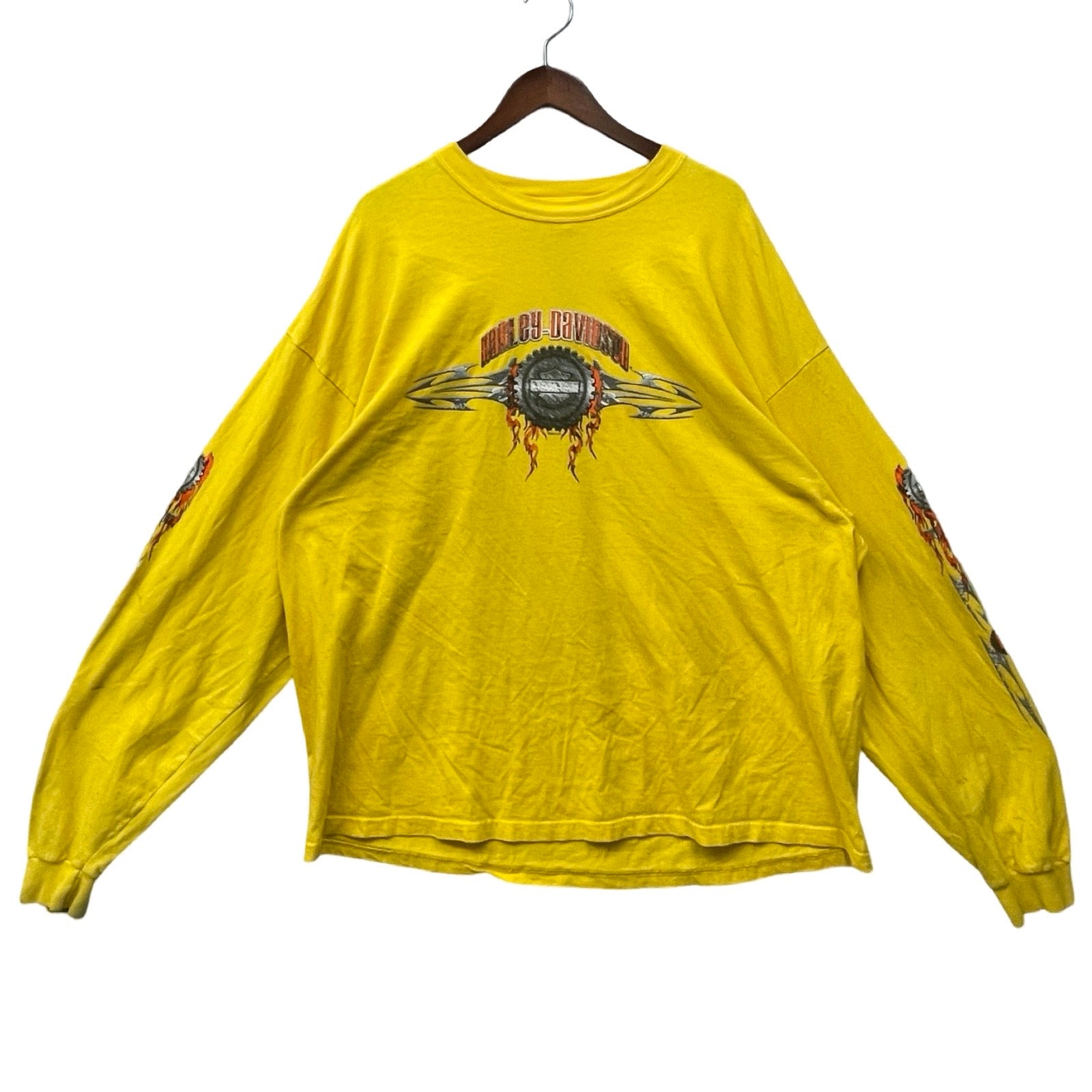 Vintage 00's Harley-Davidson "McDANIEL'S H-D" EAGLE 2004 L/S Tee Size 3XL