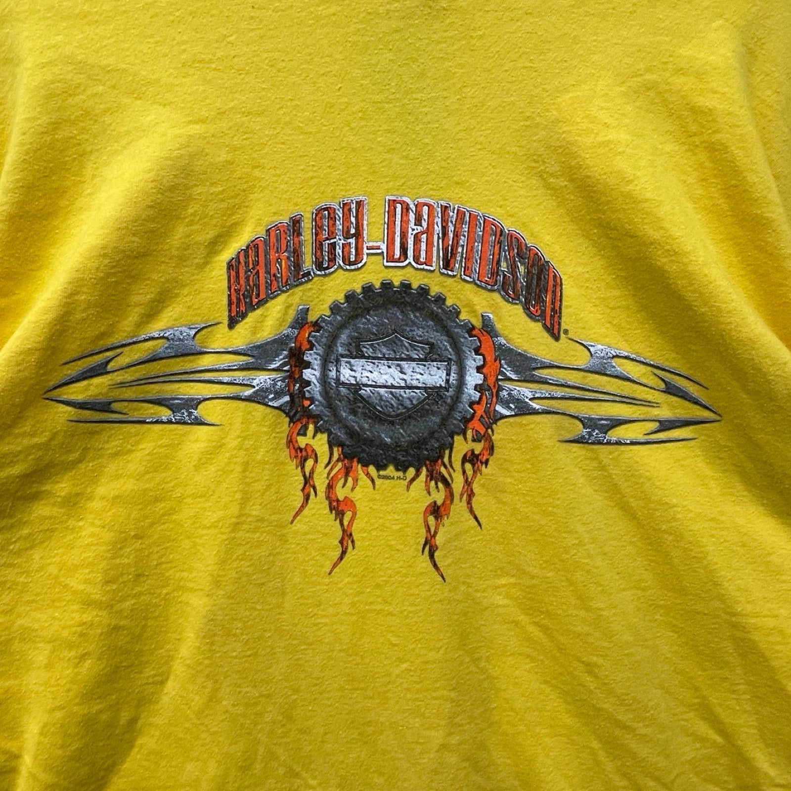 Vintage 00's Harley-Davidson "McDANIEL'S H-D" EAGLE 2004 L/S Tee Size 3XL