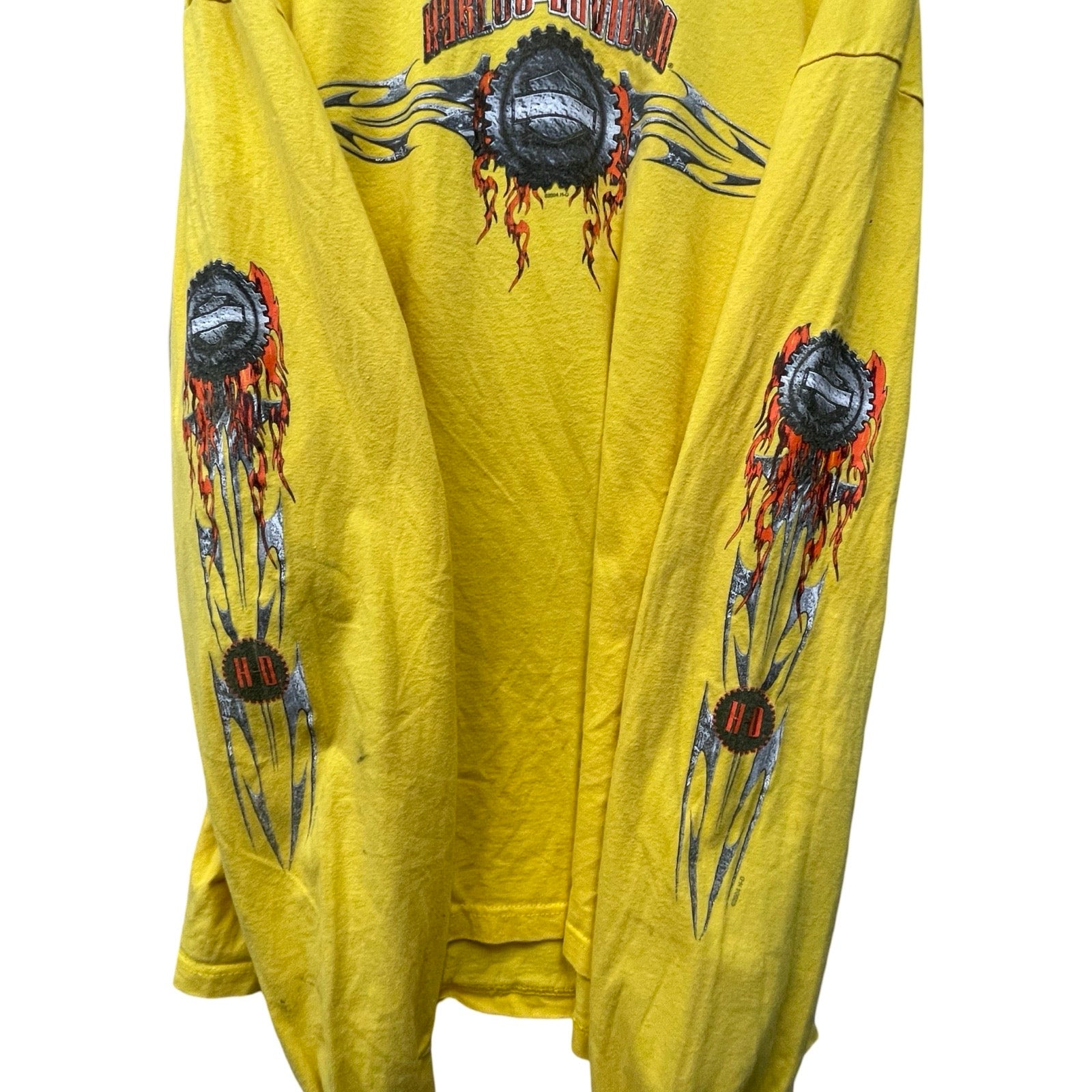 Vintage 00's Harley-Davidson "McDANIEL'S H-D" EAGLE 2004 L/S Tee Size 3XL