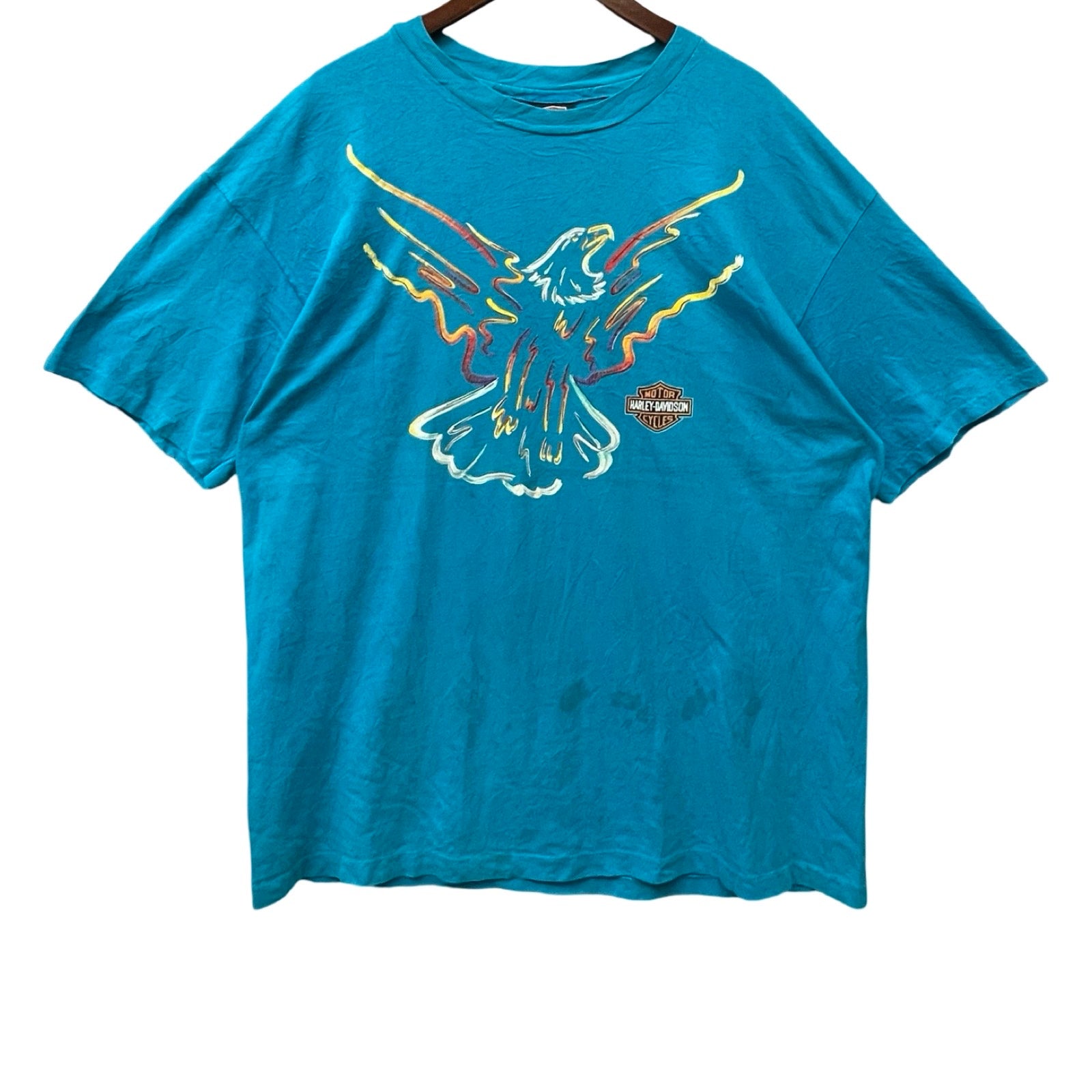 Vintage 90's Harley-Davidson "BLUD'S" Evansville 1959 S/S Tee Size XXL