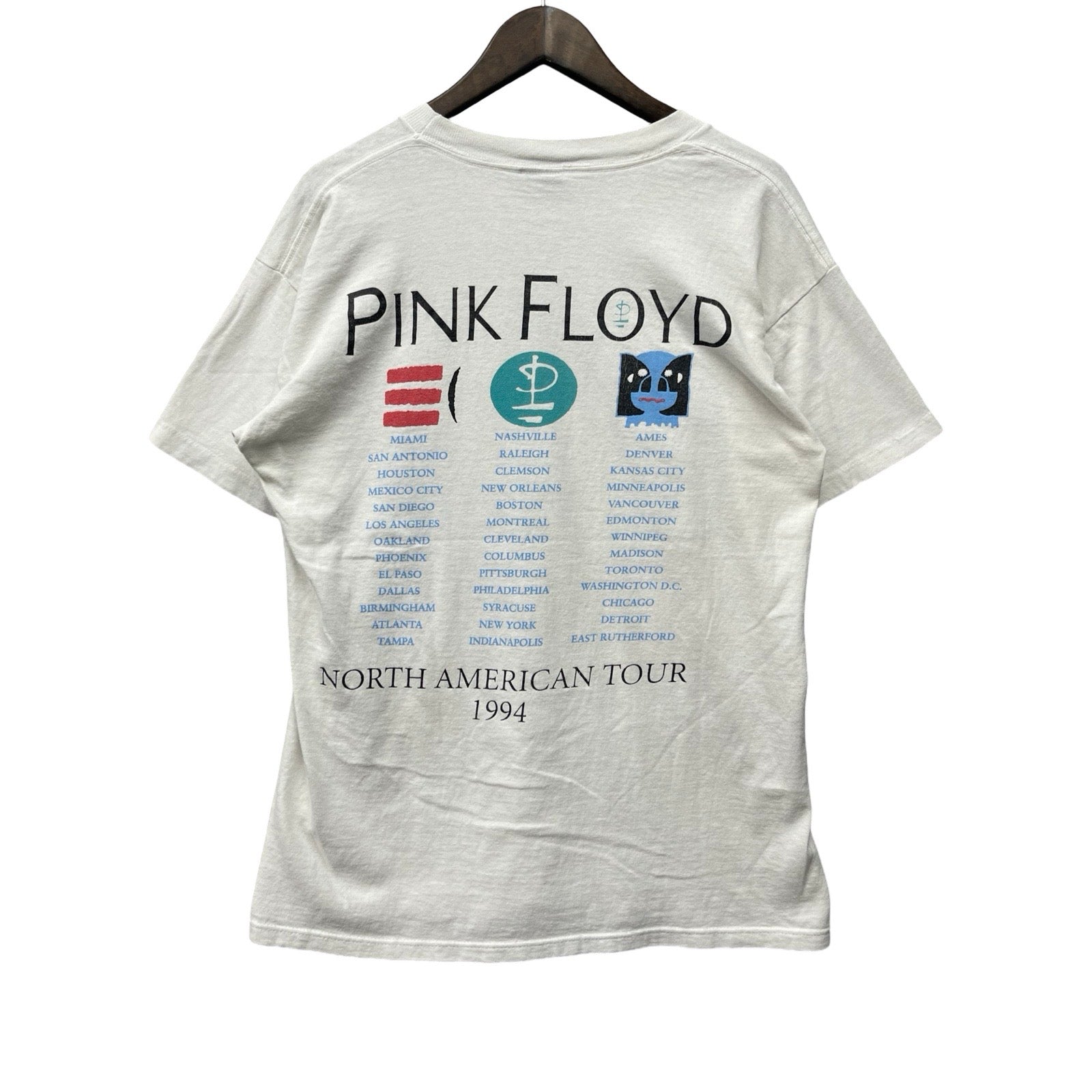 Vintage 90's PINK FLOYD North American Tour 1994 S/S Tee Size L