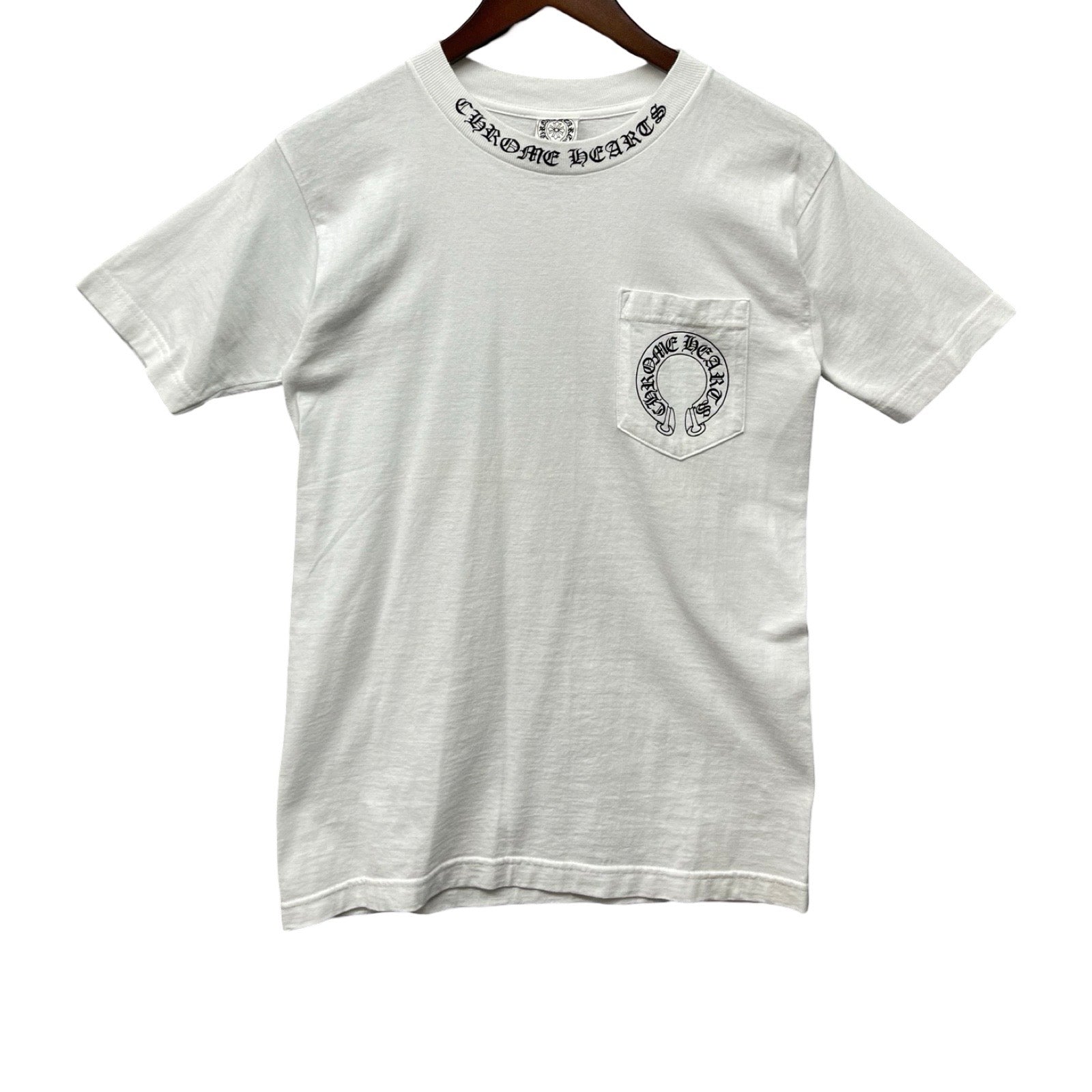 CHROME HEARTS Neck Logo Back Cross Tee Size S