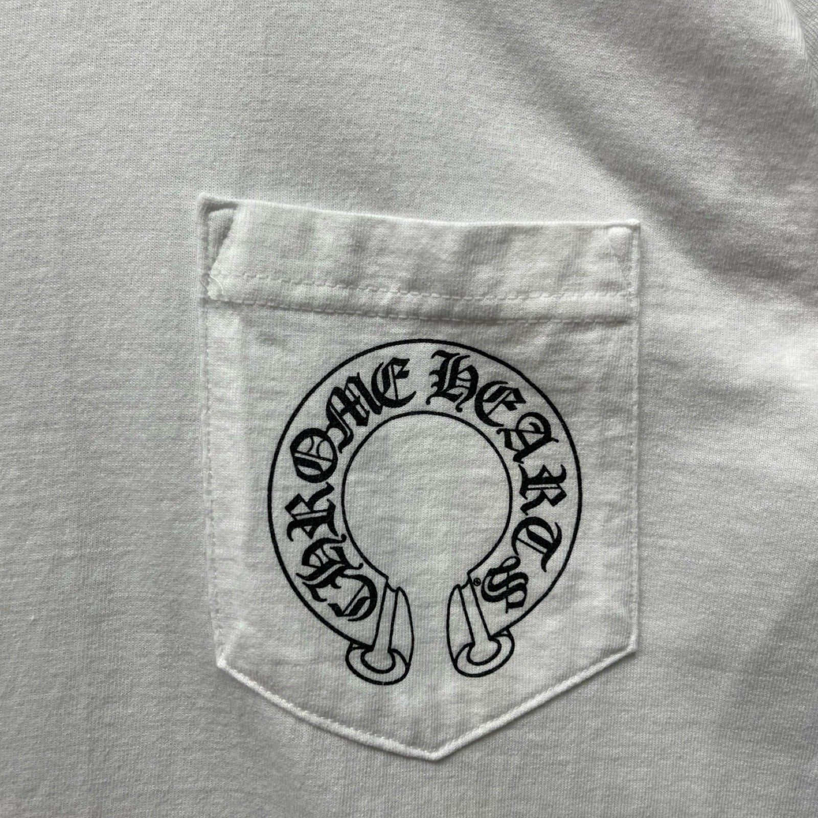 CHROME HEARTS Neck Logo Back Cross Tee Size S