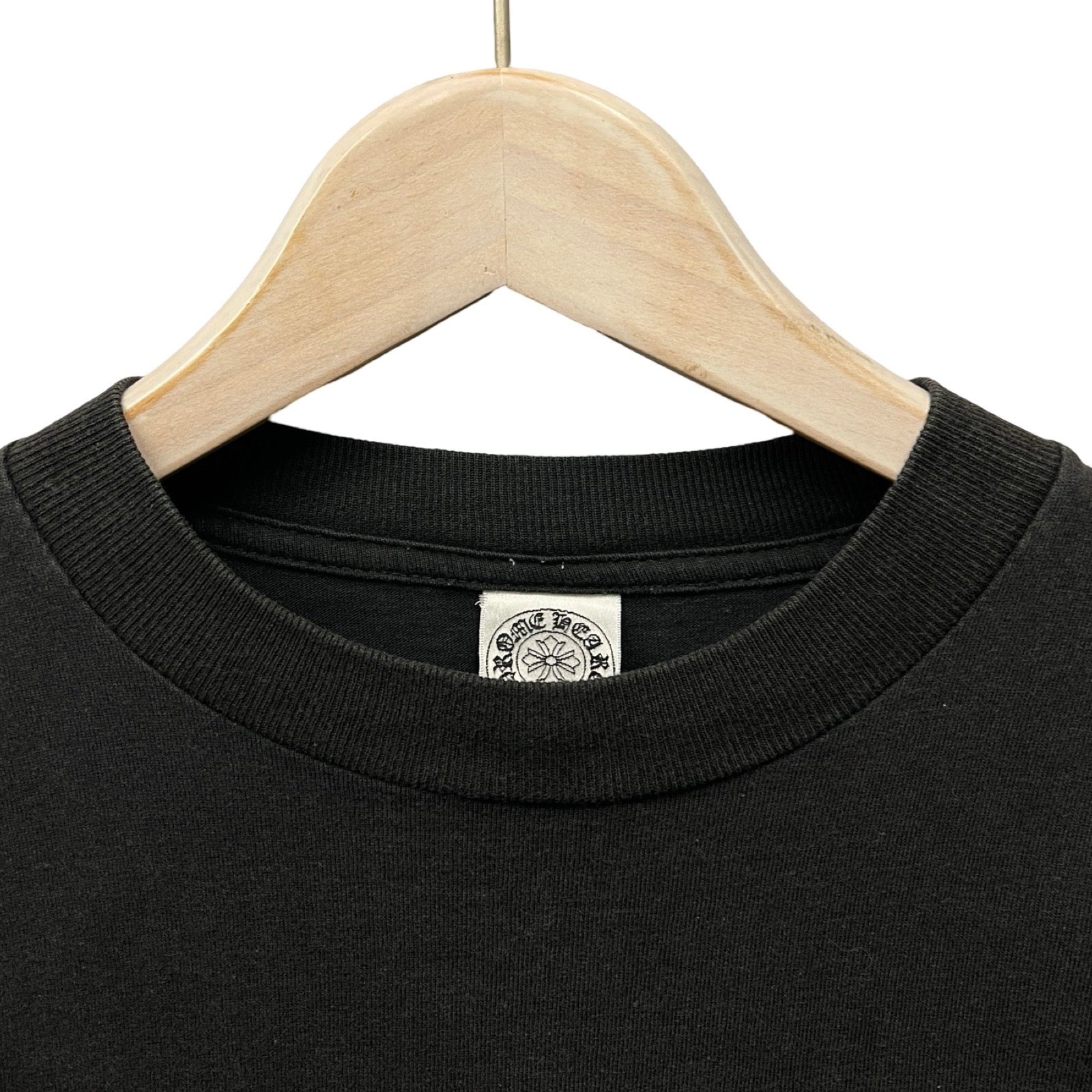 CHROME HEARTS Scroll Label Back Horseshoe Long Sleeve Tee Size S