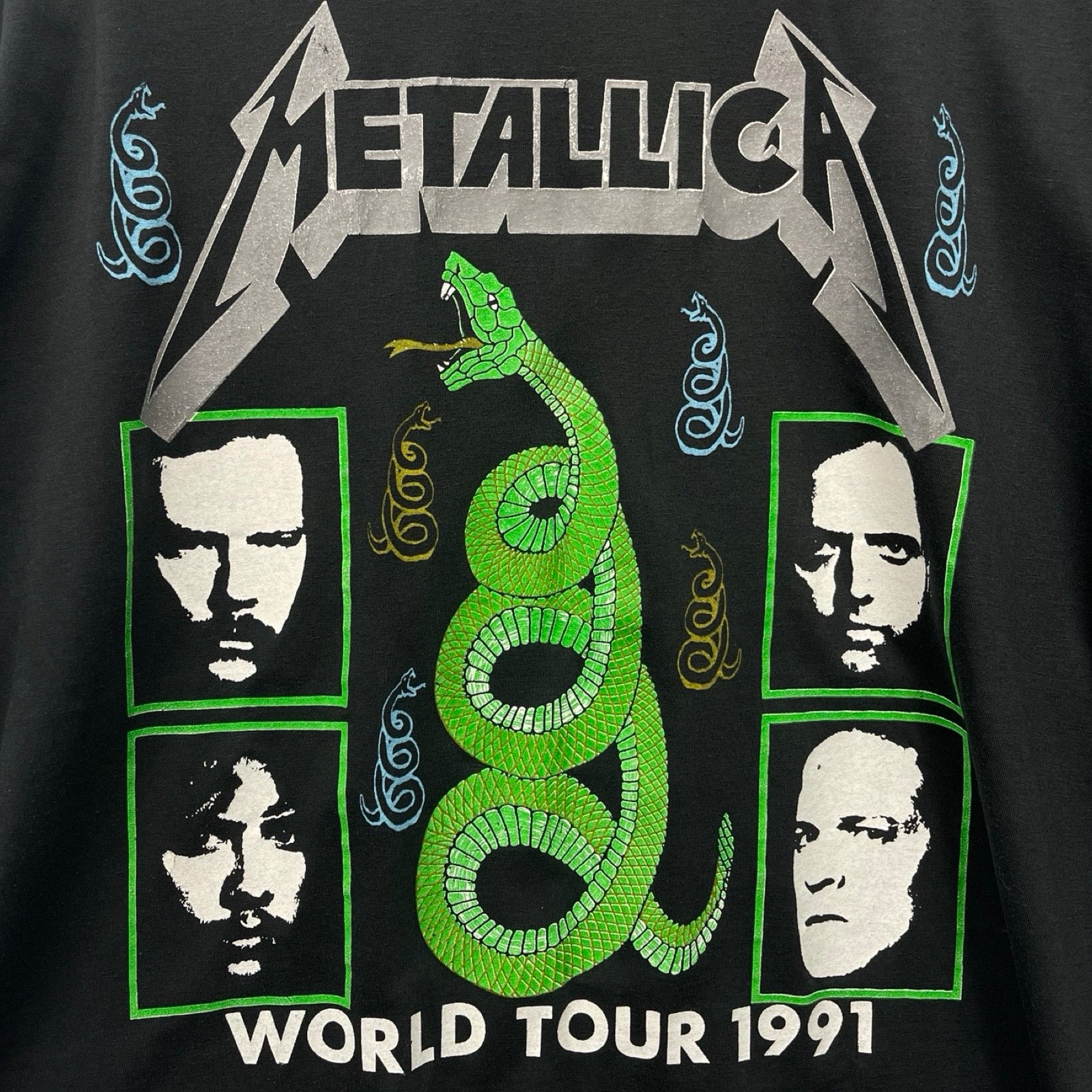 Vintage 90's Metallica Day On The Green World Tour 1991 S/S Tee