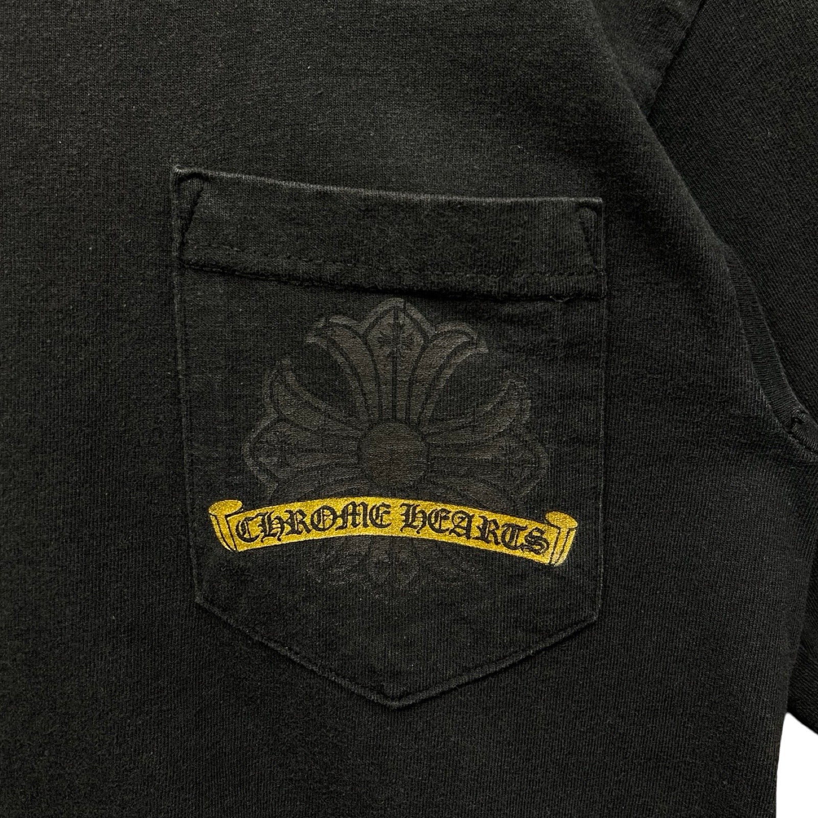 CHROME HEARTS Scroll Label Back Horseshoe Long Sleeve Tee Size S