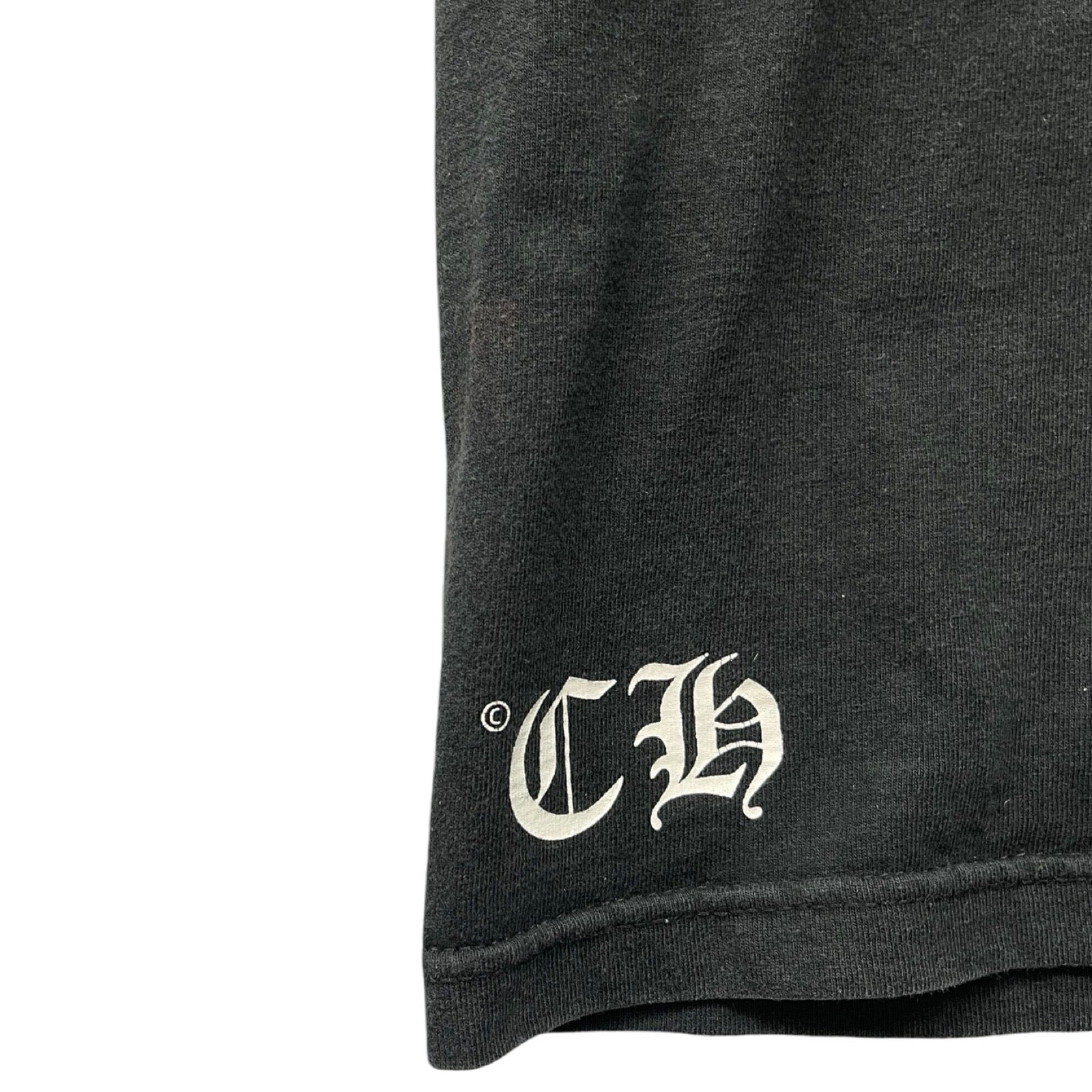 CHROME HEARTS Scroll Label Back Horseshoe Long Sleeve Tee Size S