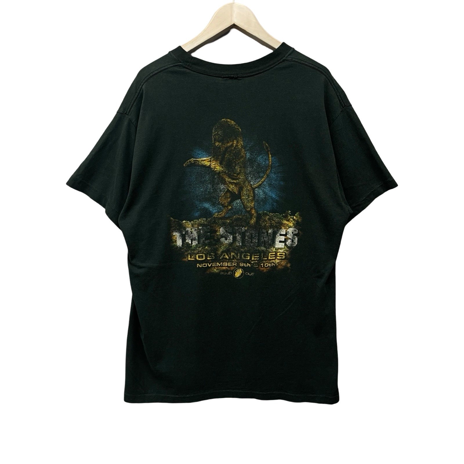 Vintage 90's The Rolling Stones 97-98 Music Tour Tee Bridges To Babylon S/S Tee Size L