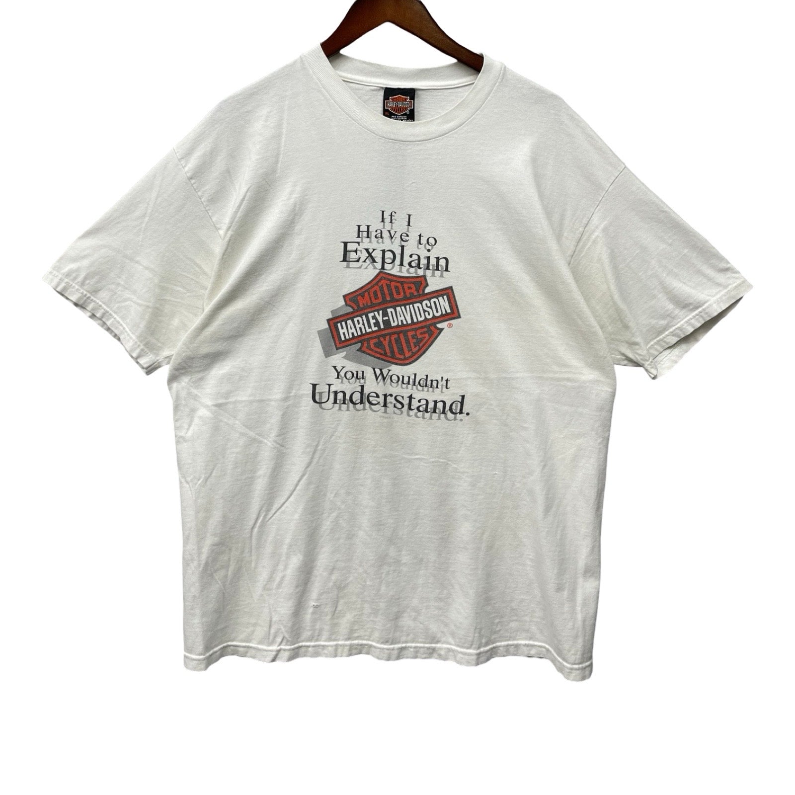 Vintage 90's Harley-Davidson "If I Have to Explain" 1997 S/S Tee Size XL
