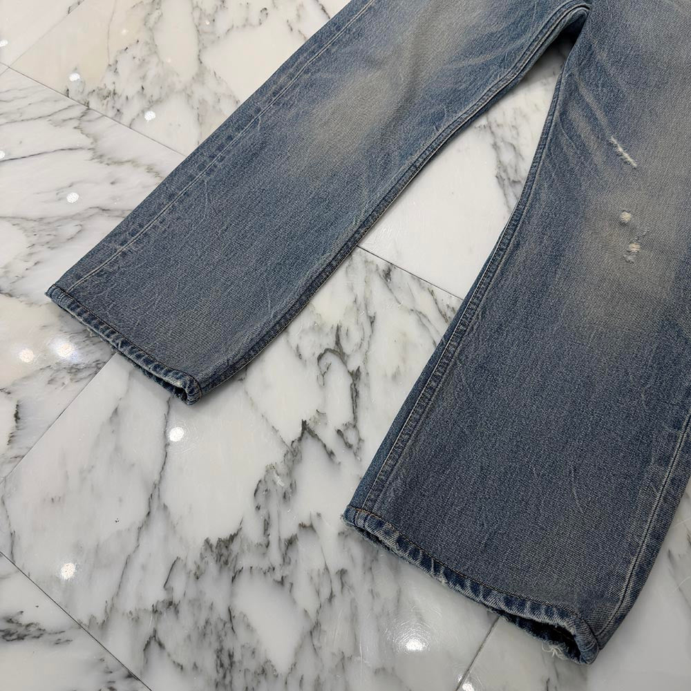 CELINE 2024AW Distressed Mid Rise Kart Denim Pants N574_967W_CAU1 Size 28 セリーヌ ダメージ加工 ミドルライズ カート デニム パンツ サイズ28