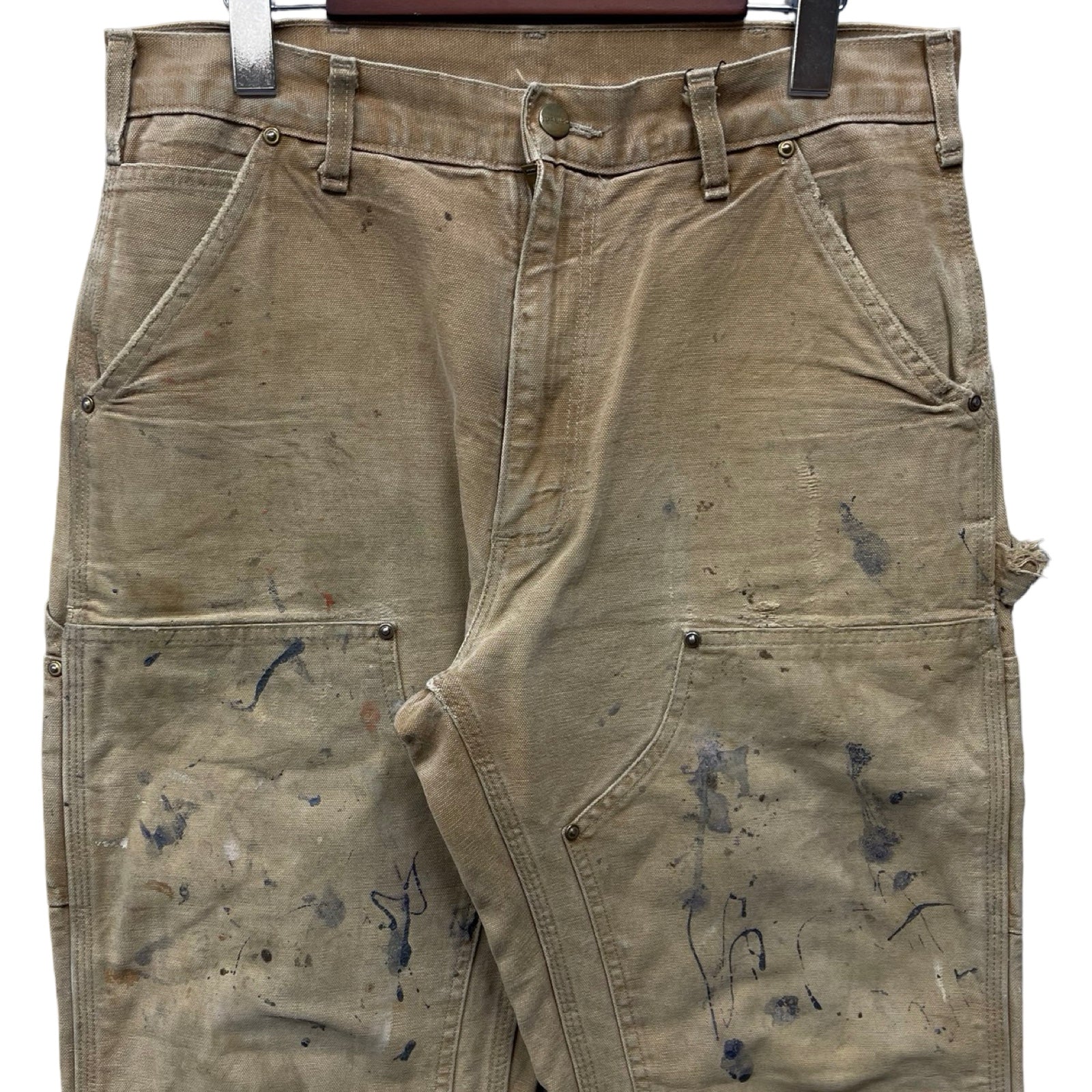 Carhartt Double Knee Denim Painter Pants Size 32×32