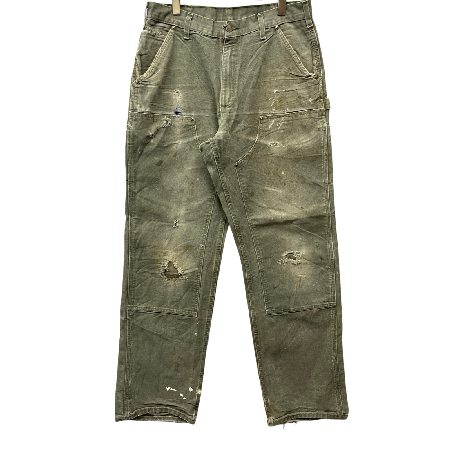 Carhartt Double Knee Denim Painter Pants Size 33×34