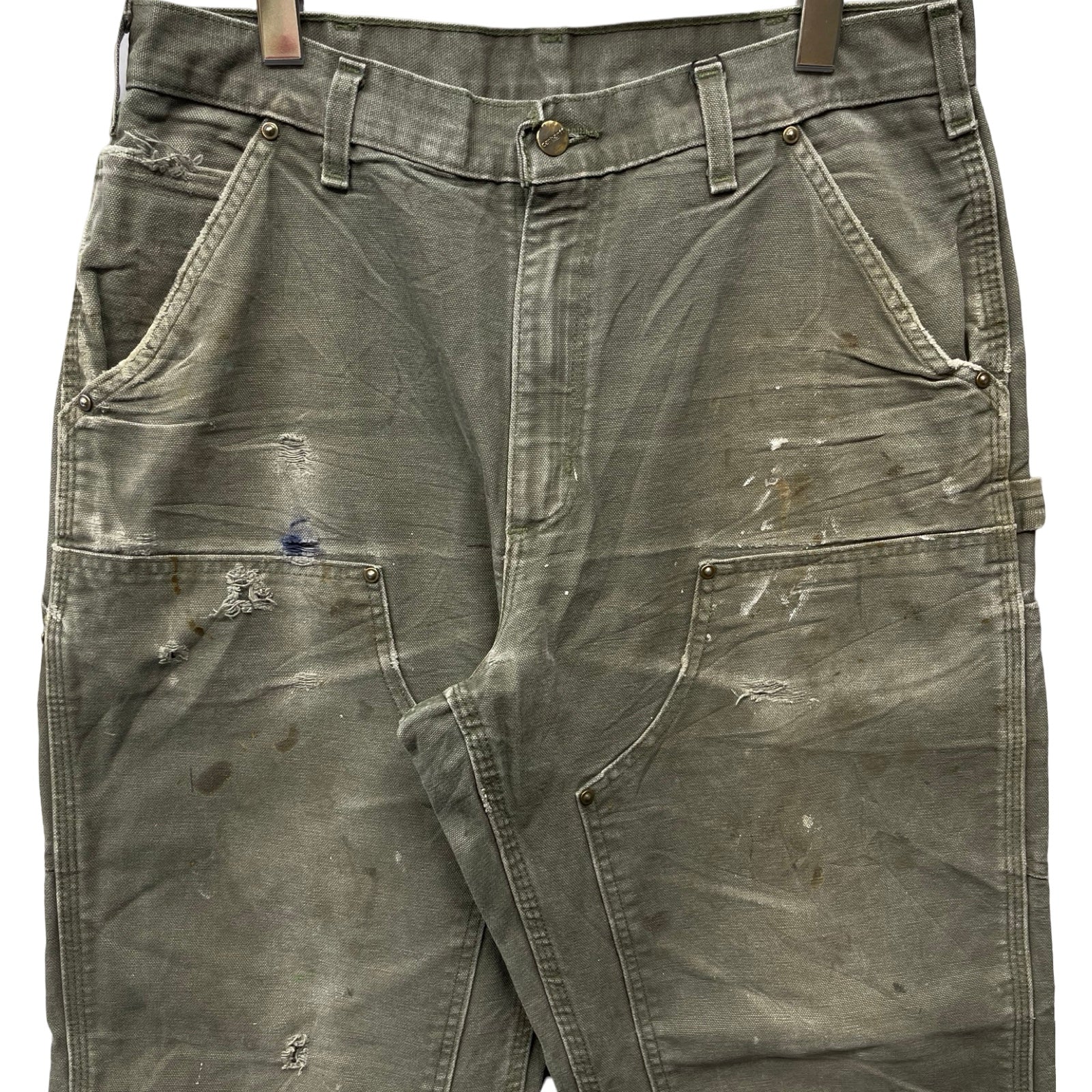 Carhartt Double Knee Denim Painter Pants Size 33×34