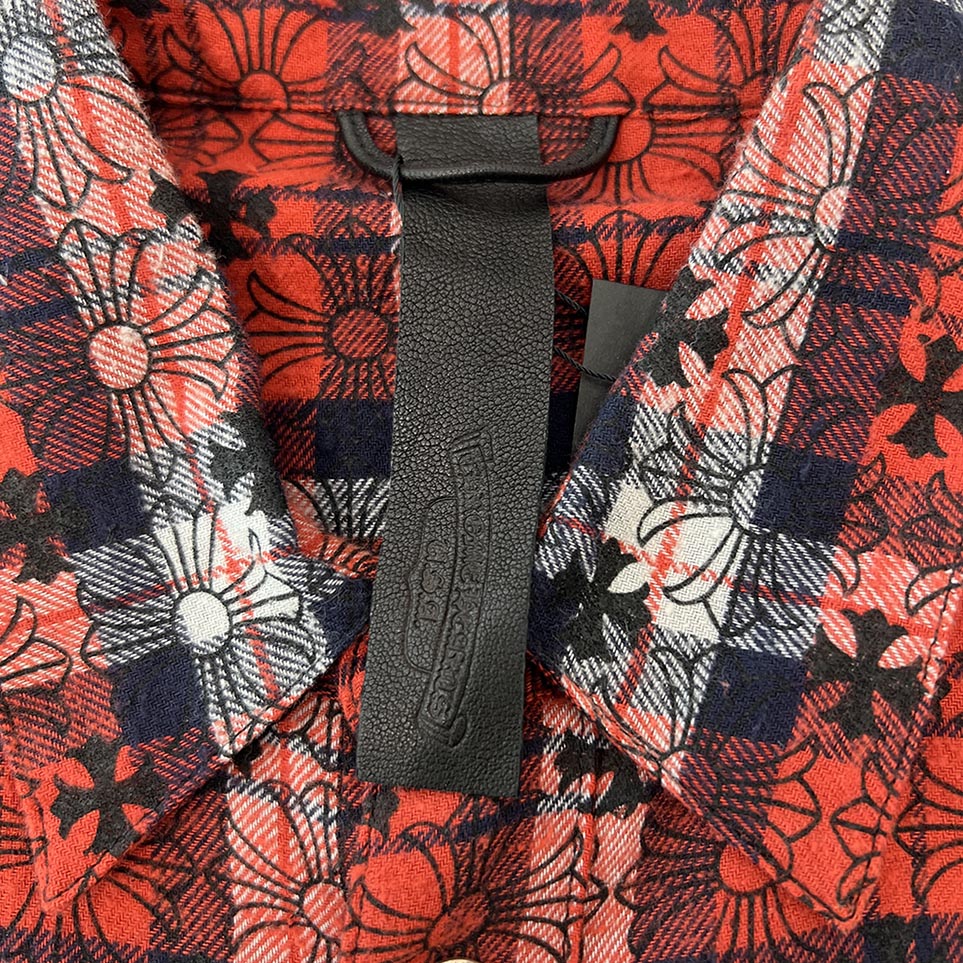 CHROME HEARTS Loose Ends Check Shirt Size S クロムハーツ ルーズエンド チェックシャツ サイズS