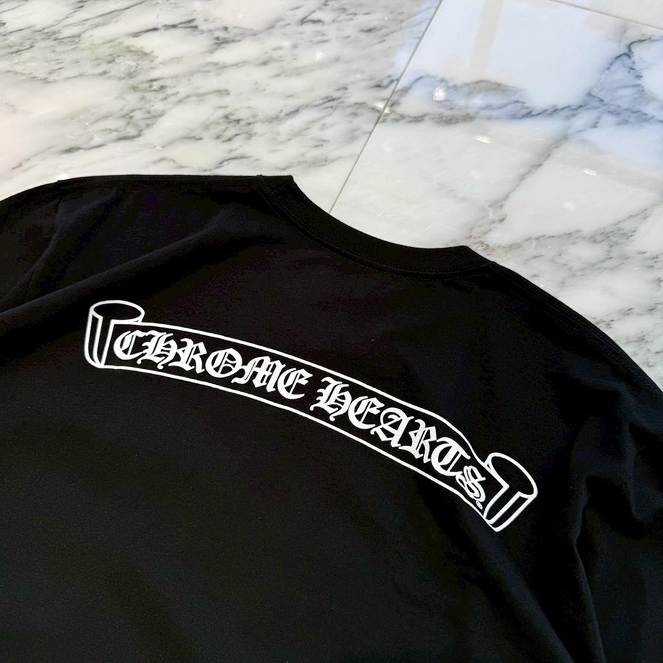 【新作・国内購入】クロムハーツ フォティ バックスクロールロゴTシャツ Lサイズ 楽天市場】CHROME HEARTS(クロムハーツ) サイズ:XL Back Scroll Tee