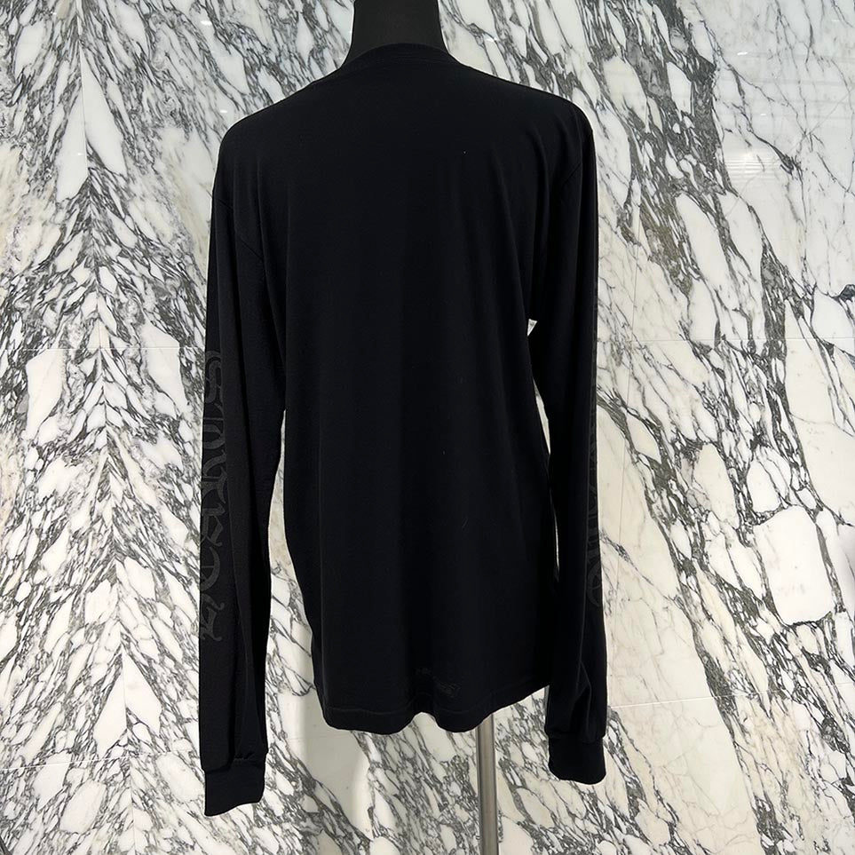 CHROME HEARTS Neck Logo Long Sleeve Tee Size M クロムハーツ ネックロゴ ロングスリーブ Tシャツ サイズM