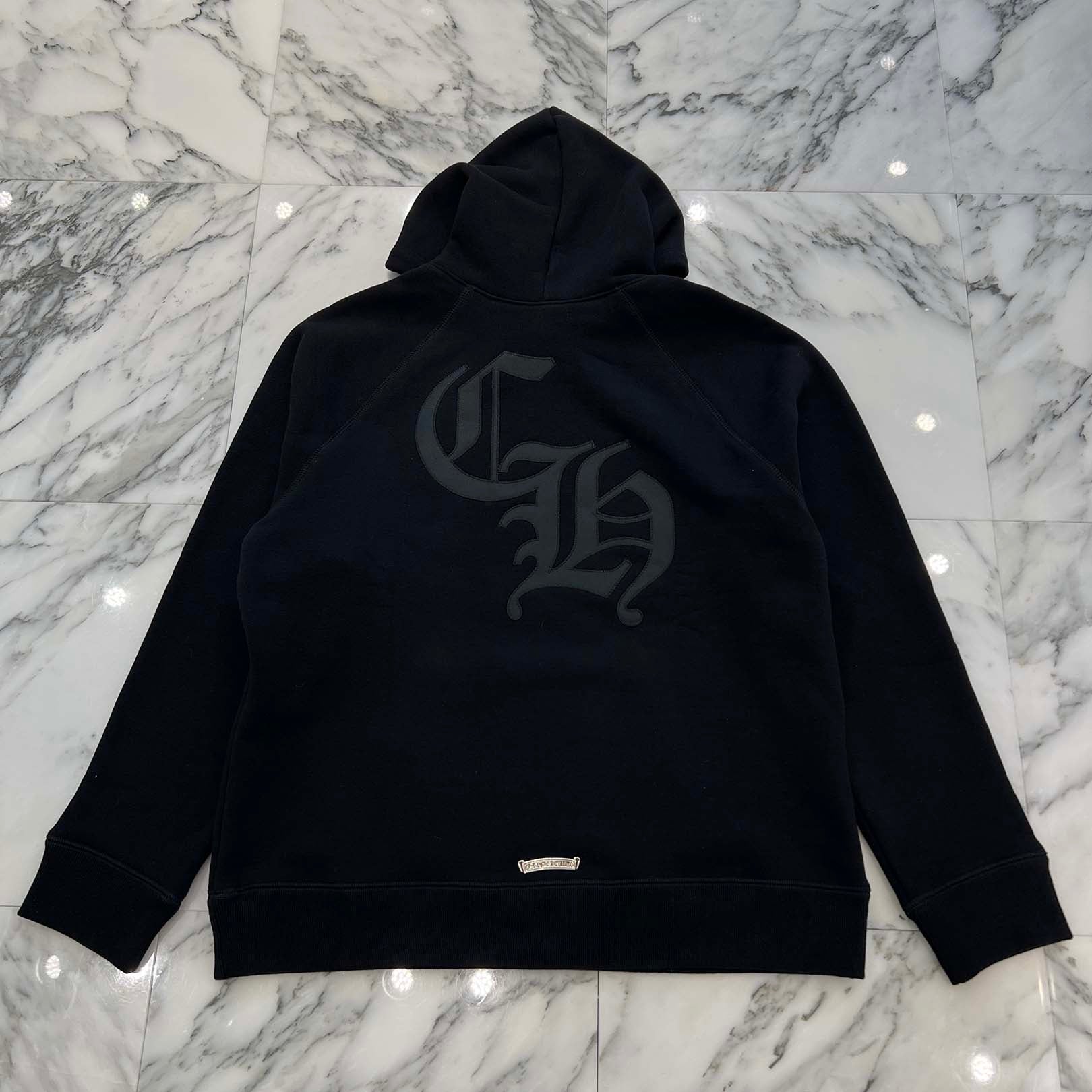 CHROME HEARTS 2025SS Y NOT Cemetery Cross Applique Embroidery Pullover Hoodie Size M クロムハーツ ワイノット セメタリークロス アップリケ刺繡 プルオーバーフーディ サイズM