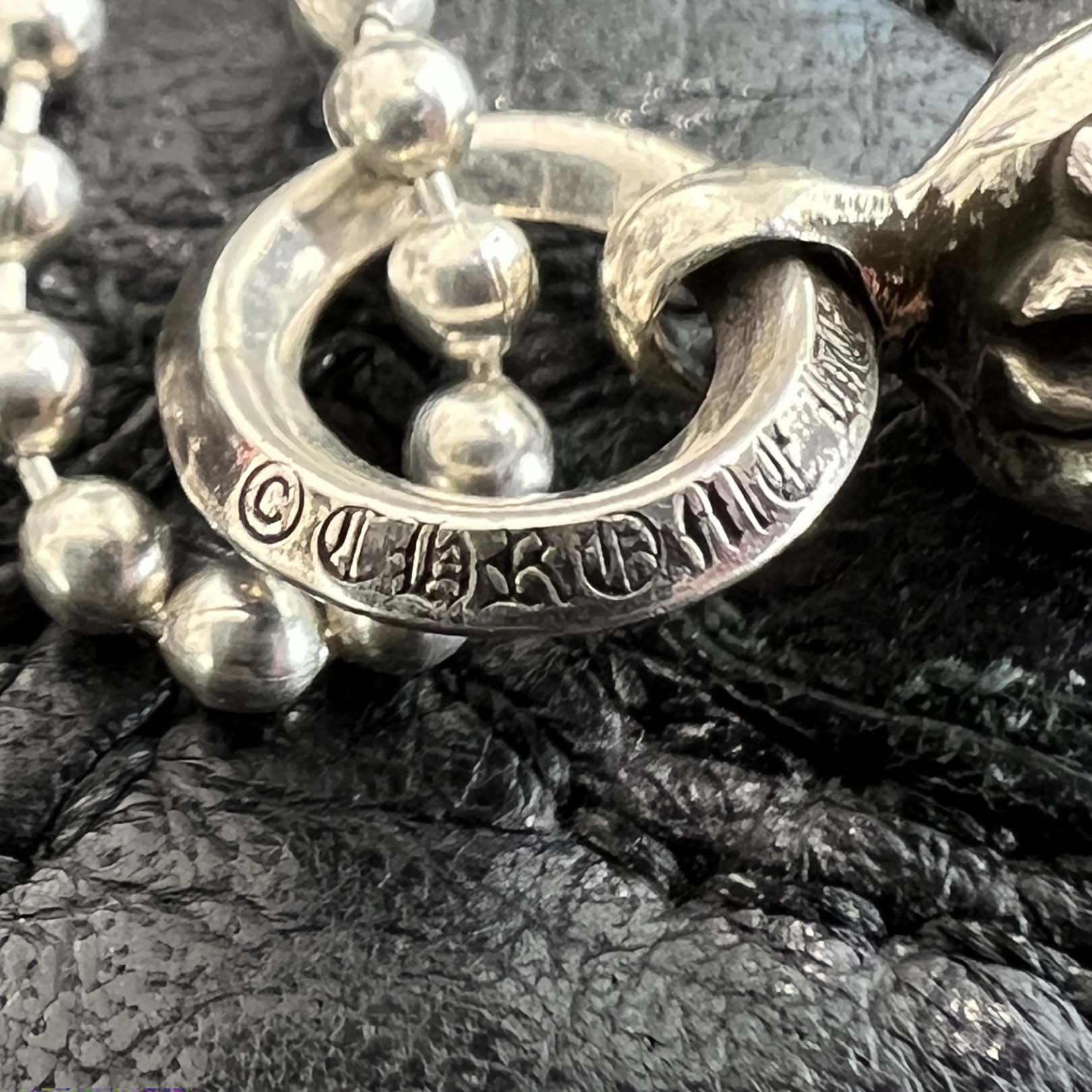 CHROME HEARTS 1 Ball Tiny Cross Charm Ball Chain Necklace クロム