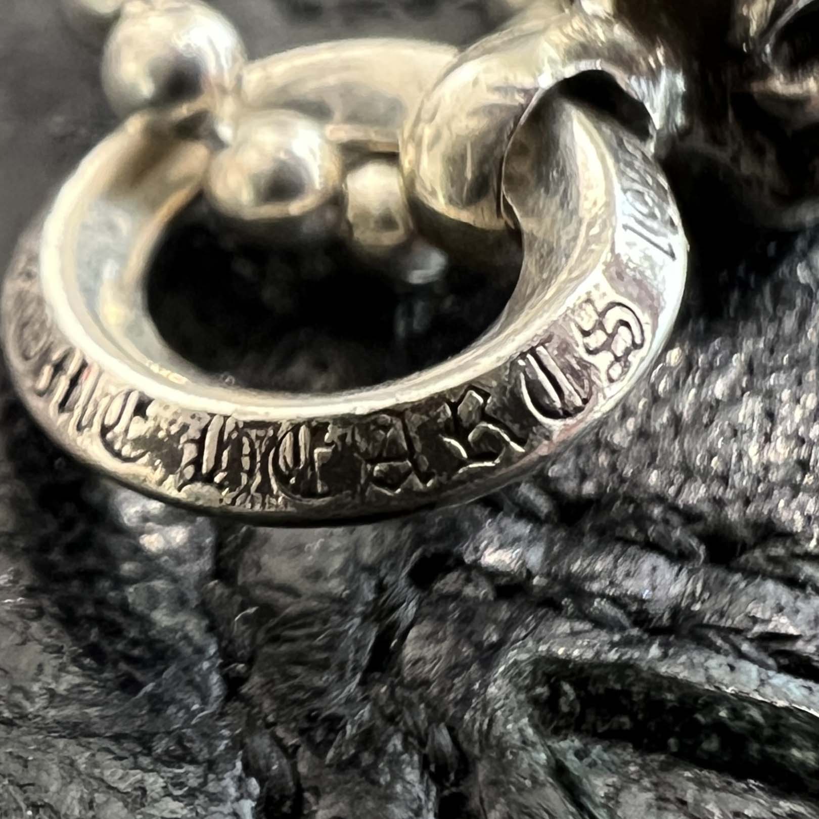 CHROME HEARTS 1 Ball Tiny Cross Charm Ball Chain Necklace クロムハーツ 1ボール タイニークロスチャーム ボールチェーンネックレス