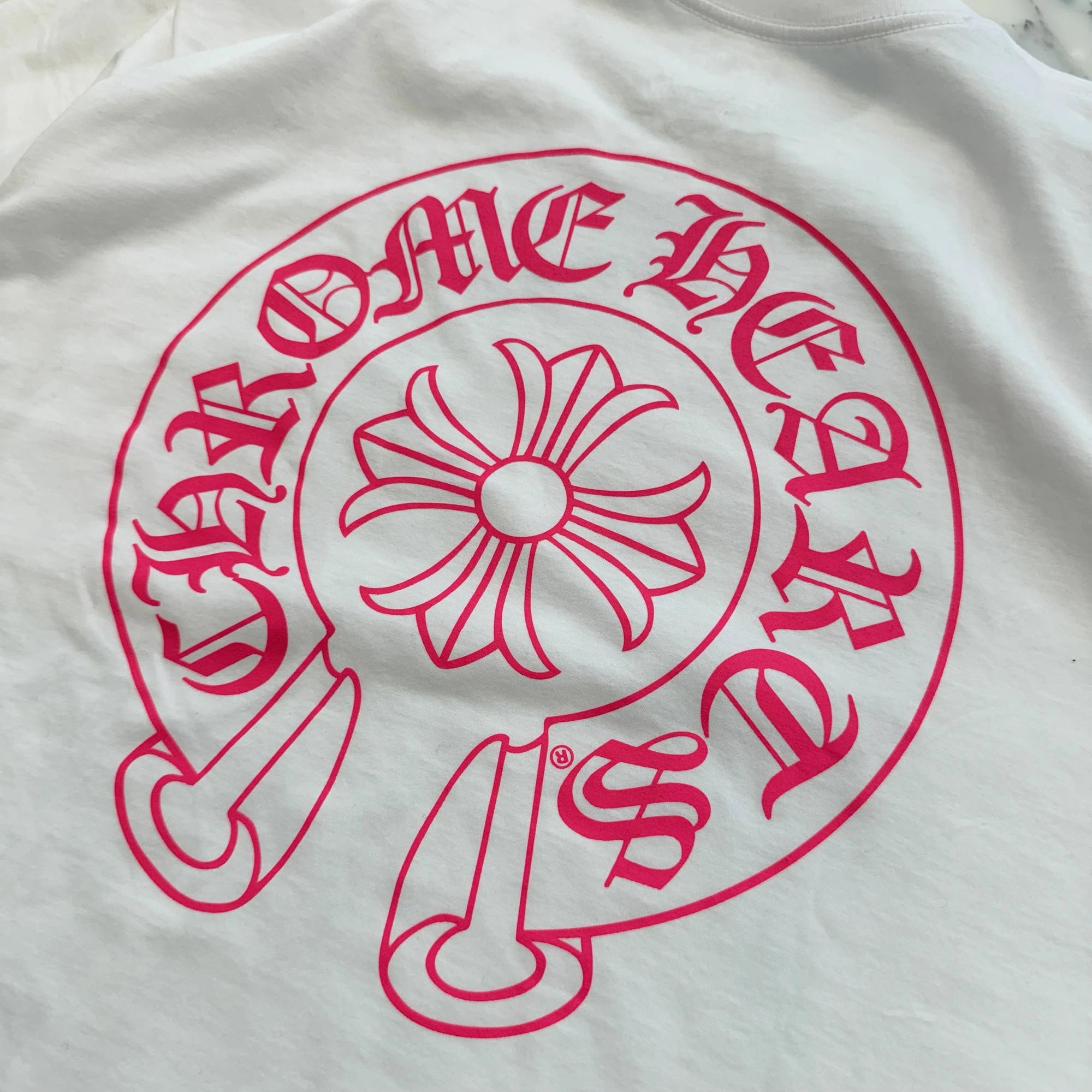 CHROME HEARTS 2025AW Pink Horseshoe Tee Size M クロムハーツ ピンク ホースシュー Tシャツ サイズM