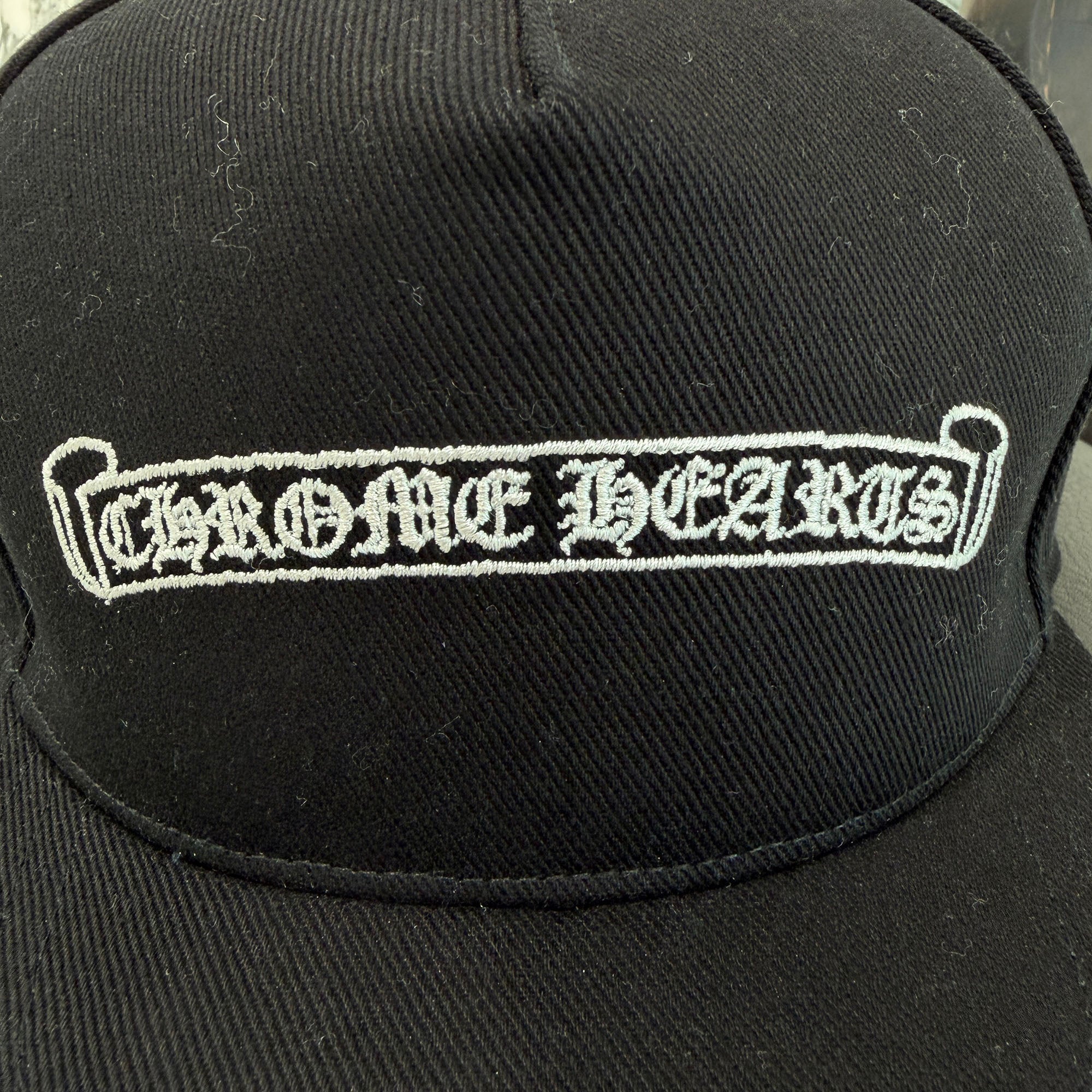 CHROME HEARTS Scroll Label Logo Embroidery Cap Size ONE SIZE (51-61) クロムハーツ スクロールラベルロゴ 刺繍 キャップ サイズONE SIZE (51-61)