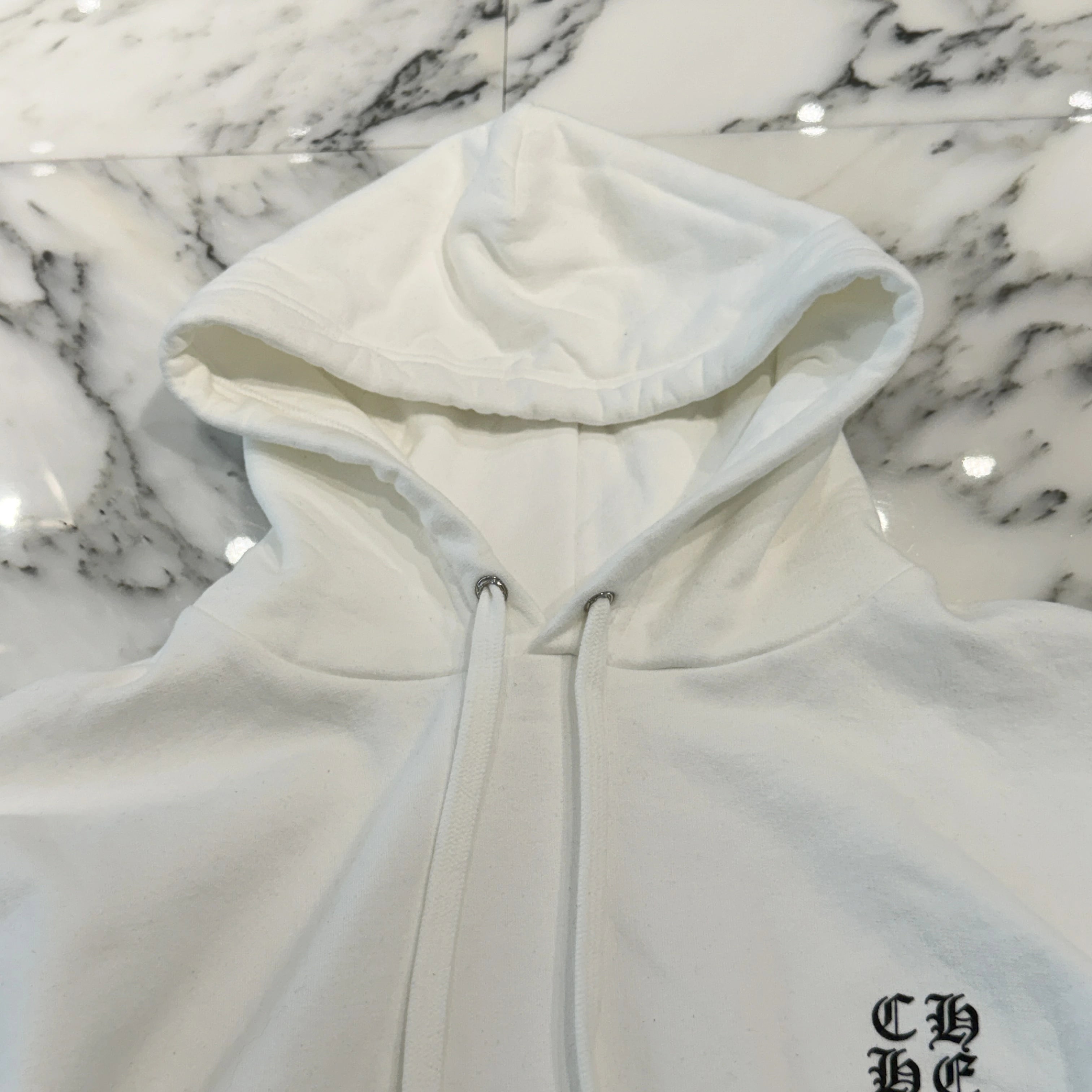 CHROME HEARTS Vertical Logo Pullover Hoodie Size L クロムハーツ ヴァーティカルロゴ プルオーバーフーディー サイズL